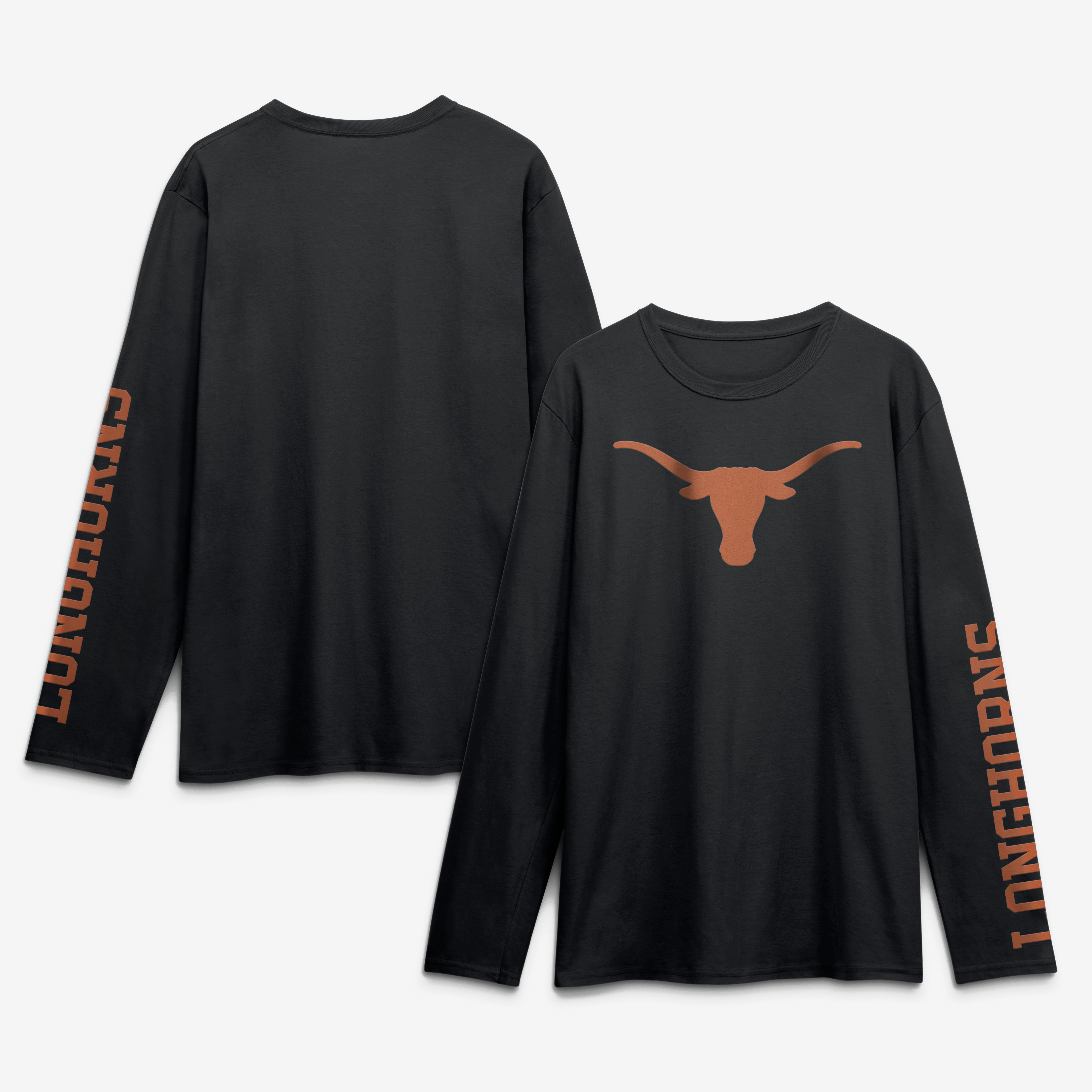 Men's Logo Athletic Heather Gray Texas Longhorns Primary Long Sleeve T-Shirt
