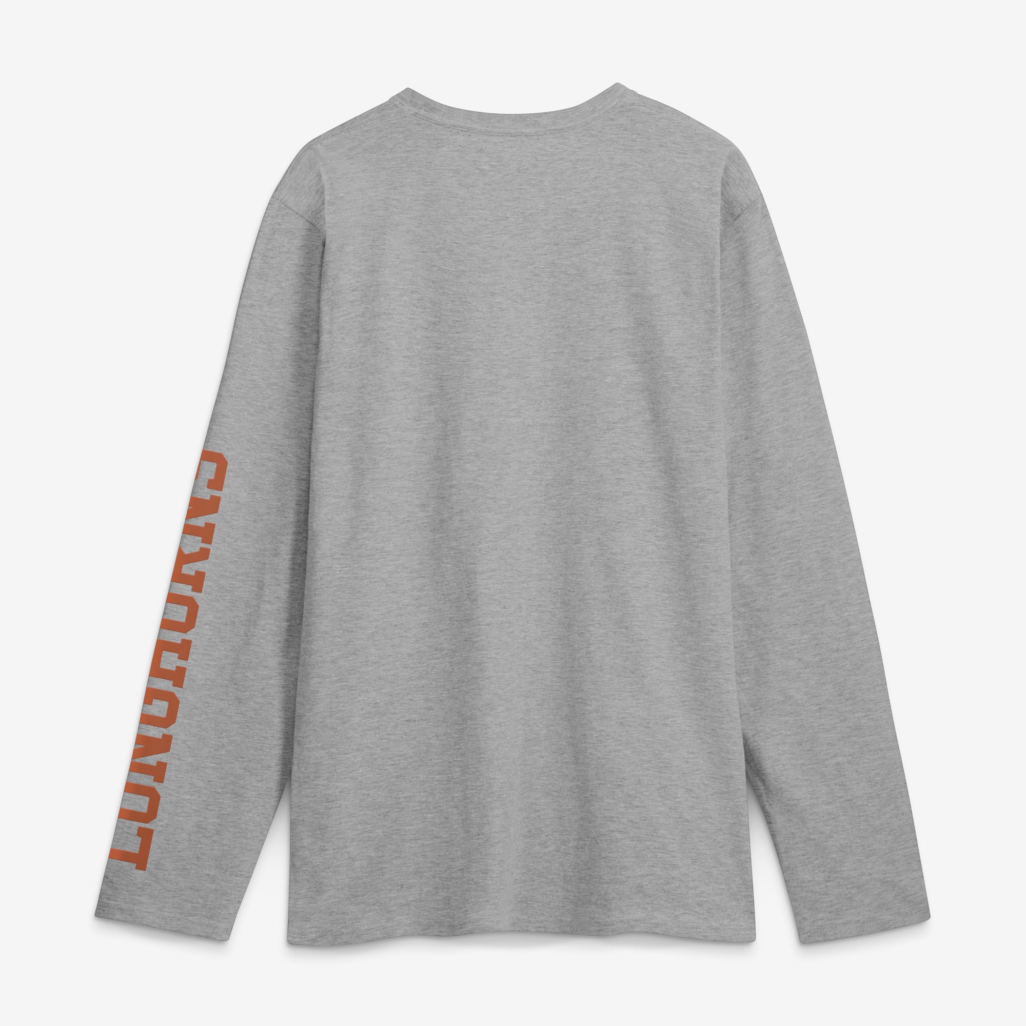 Men's Logo Athletic Heather Gray Texas Longhorns Primary Long Sleeve T-Shirt