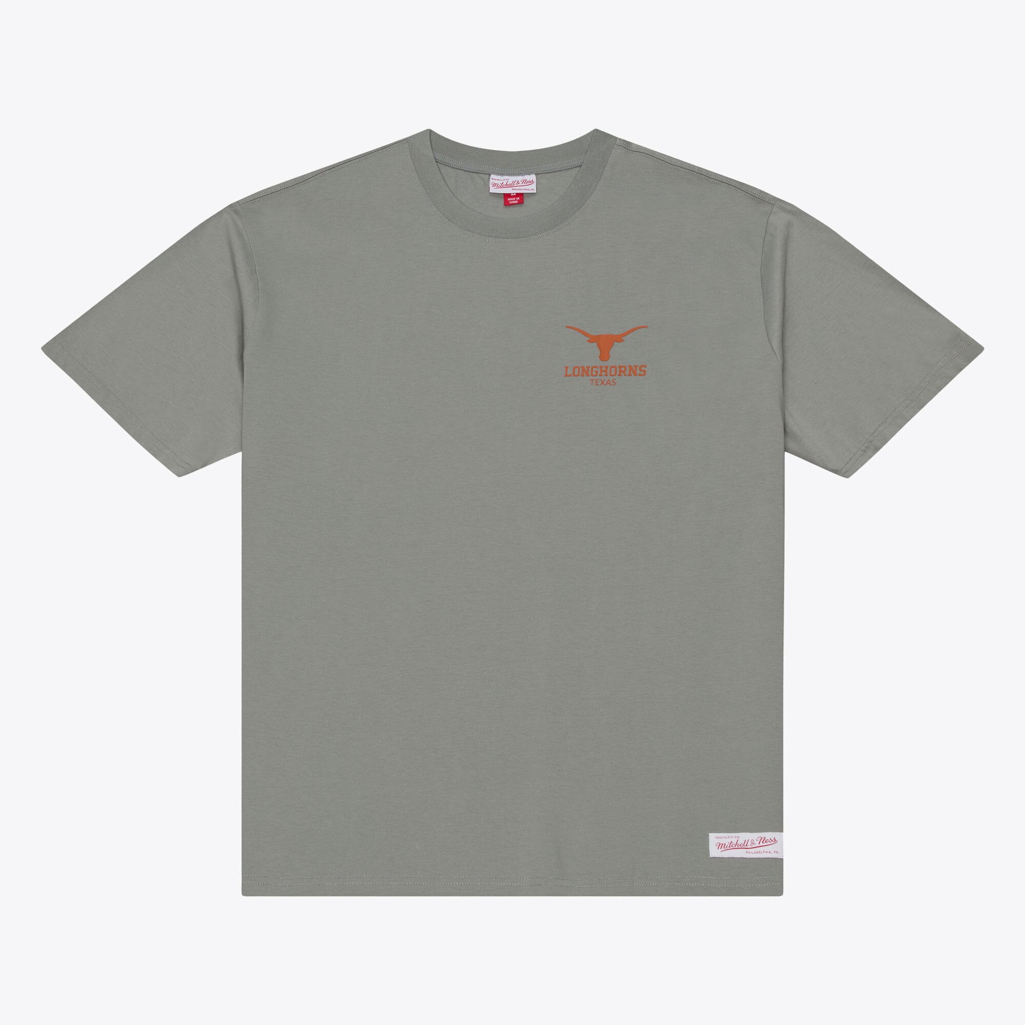 T-shirt Mitchell & Ness gris Texas Longhorns Core Icon pour homme