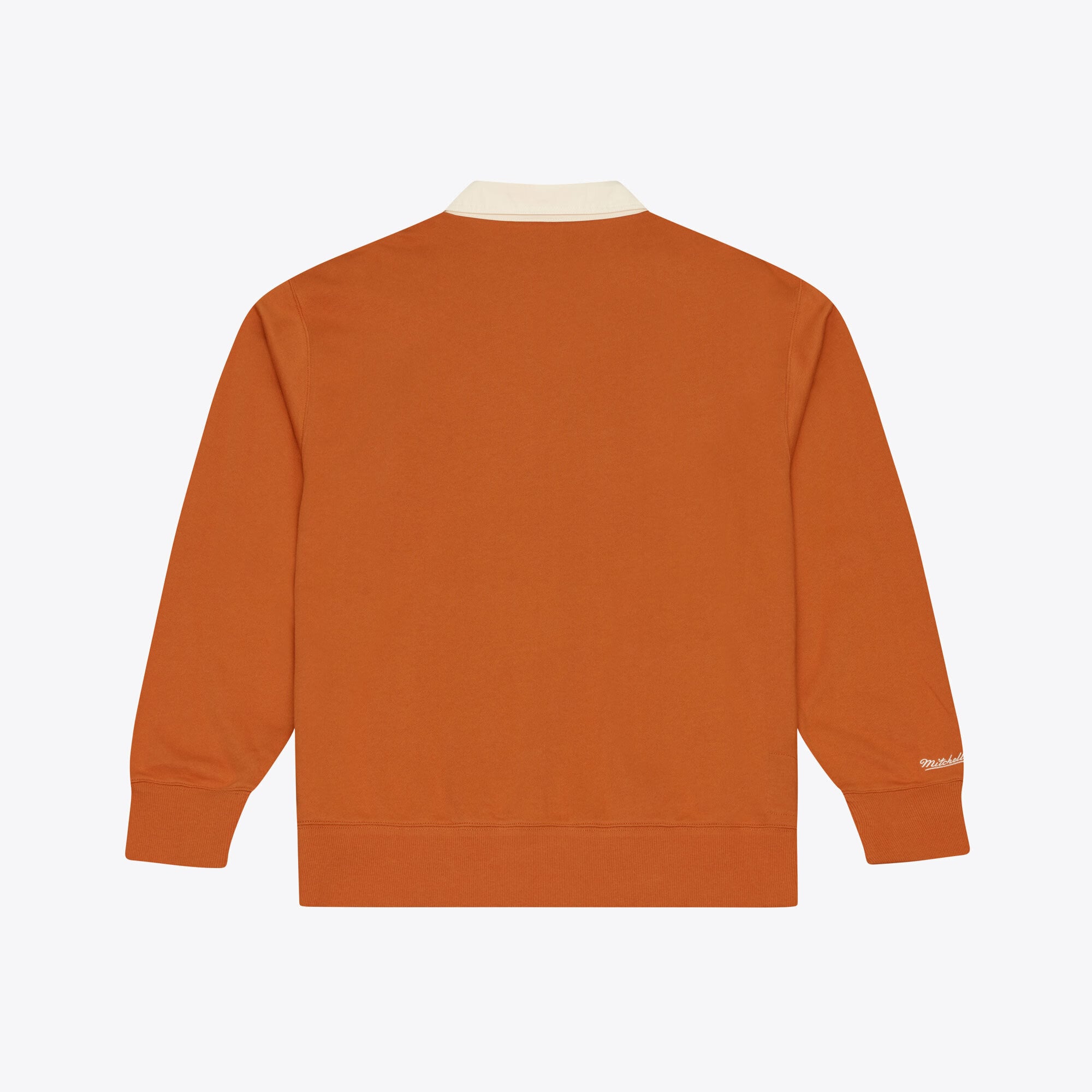 Polo en molleton français Mitchell & Ness Texas Orange Longhorns Retro Roots pour homme