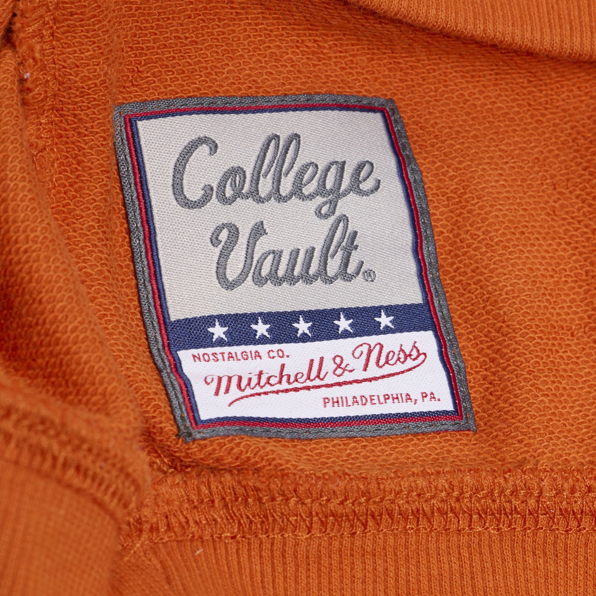 Polo en molleton français Mitchell & Ness Texas Orange Longhorns Retro Roots pour homme
