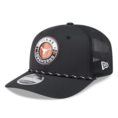  Texas Longhorns New Era Rope 9SEVENTY Adjustable Hat - Black