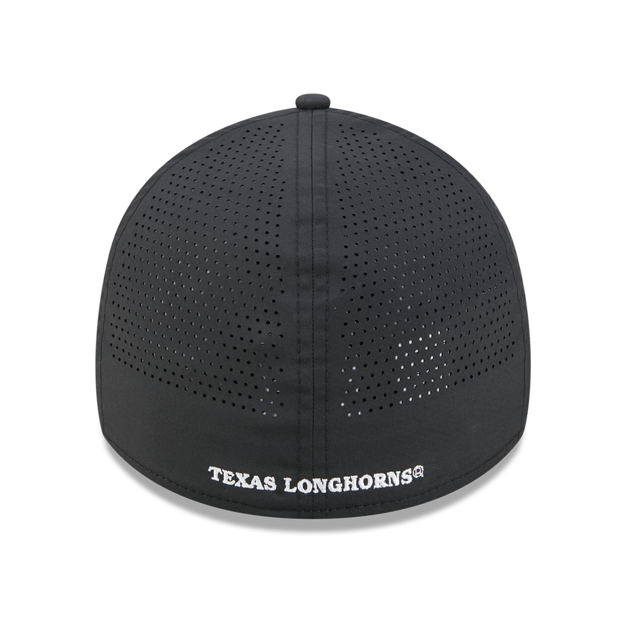 Casquette extensible New Era Texas Longhorns Vault Inline Performance Rope 39THIRTY noire pour homme