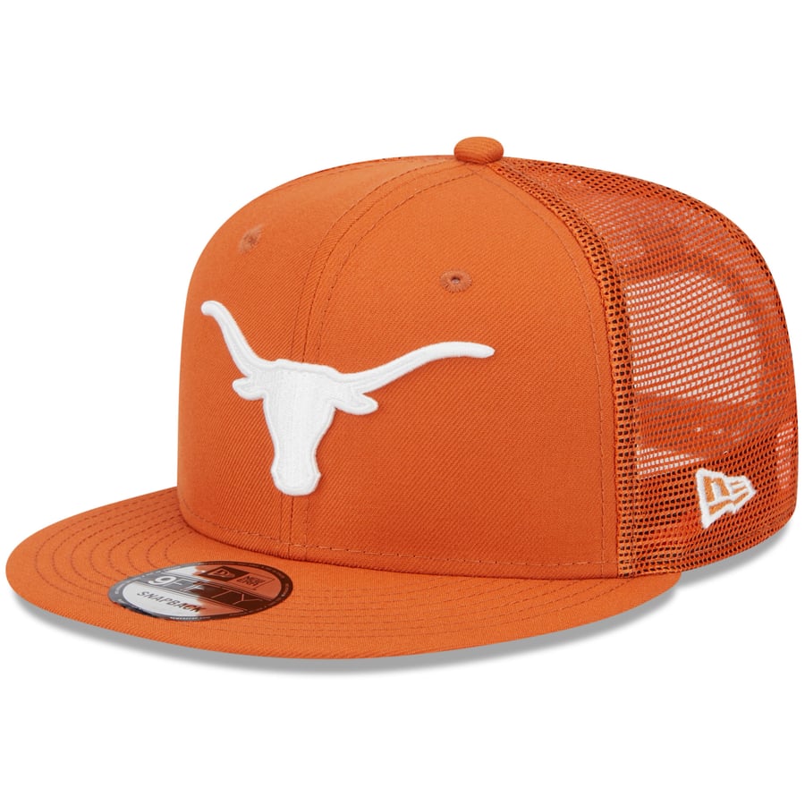 Tracker Snap Back Men's New Era Texas Orange Texas Longhorns Classic 9FIFTY Trucker ...