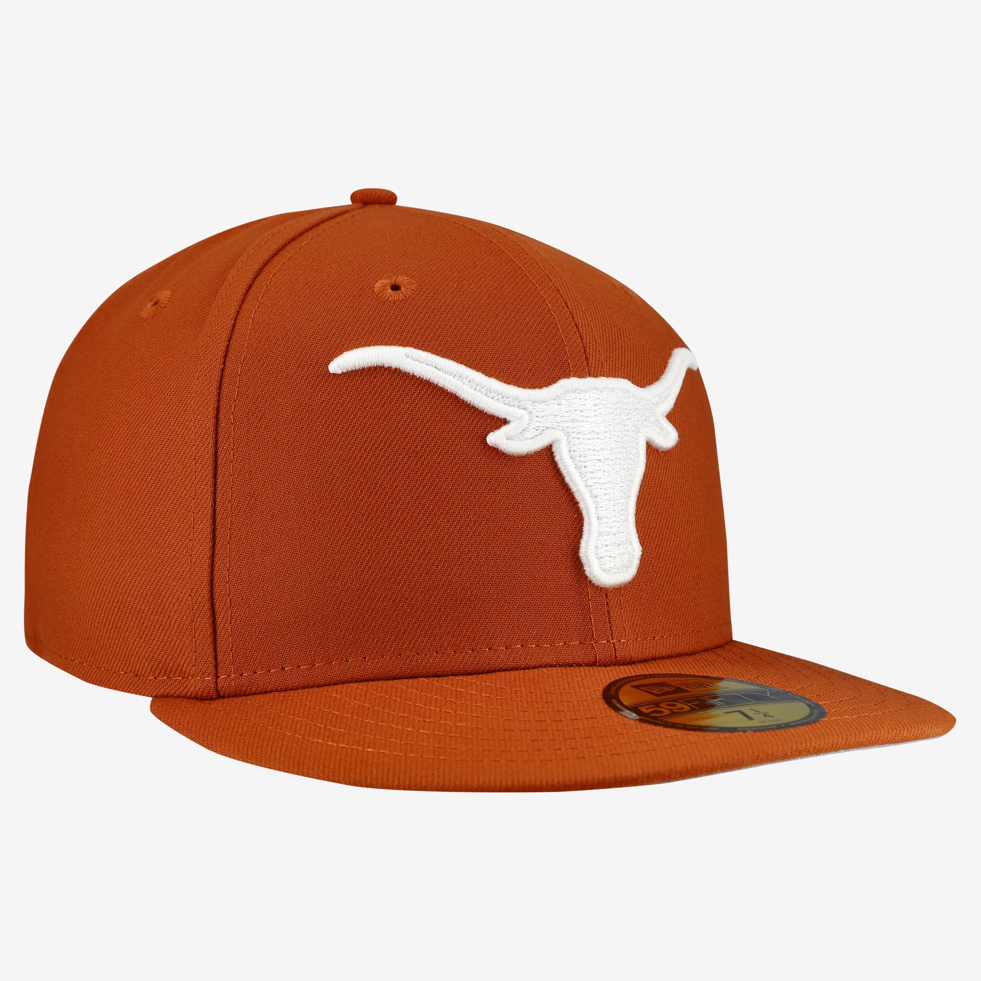 Casquette ajustée New Era Texas Orange Longhorns Core 59FIFTY pour homme