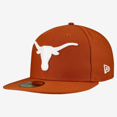 Texas Longhorns New Era Core 59FIFTY Fitted Hat - Texas Orange