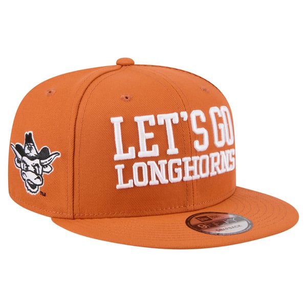 Men’s New Era Texas Orange Texas Longhorns Go Team 9FIFTY Snapback Hat