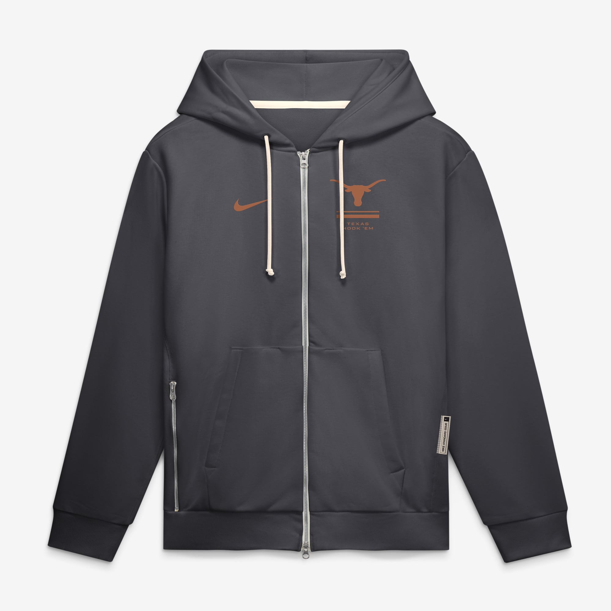 Men's Nike Texas Orange Longhorns 2026 Sideline Standard Issue Dri-FIT Full-Zip Hoodie