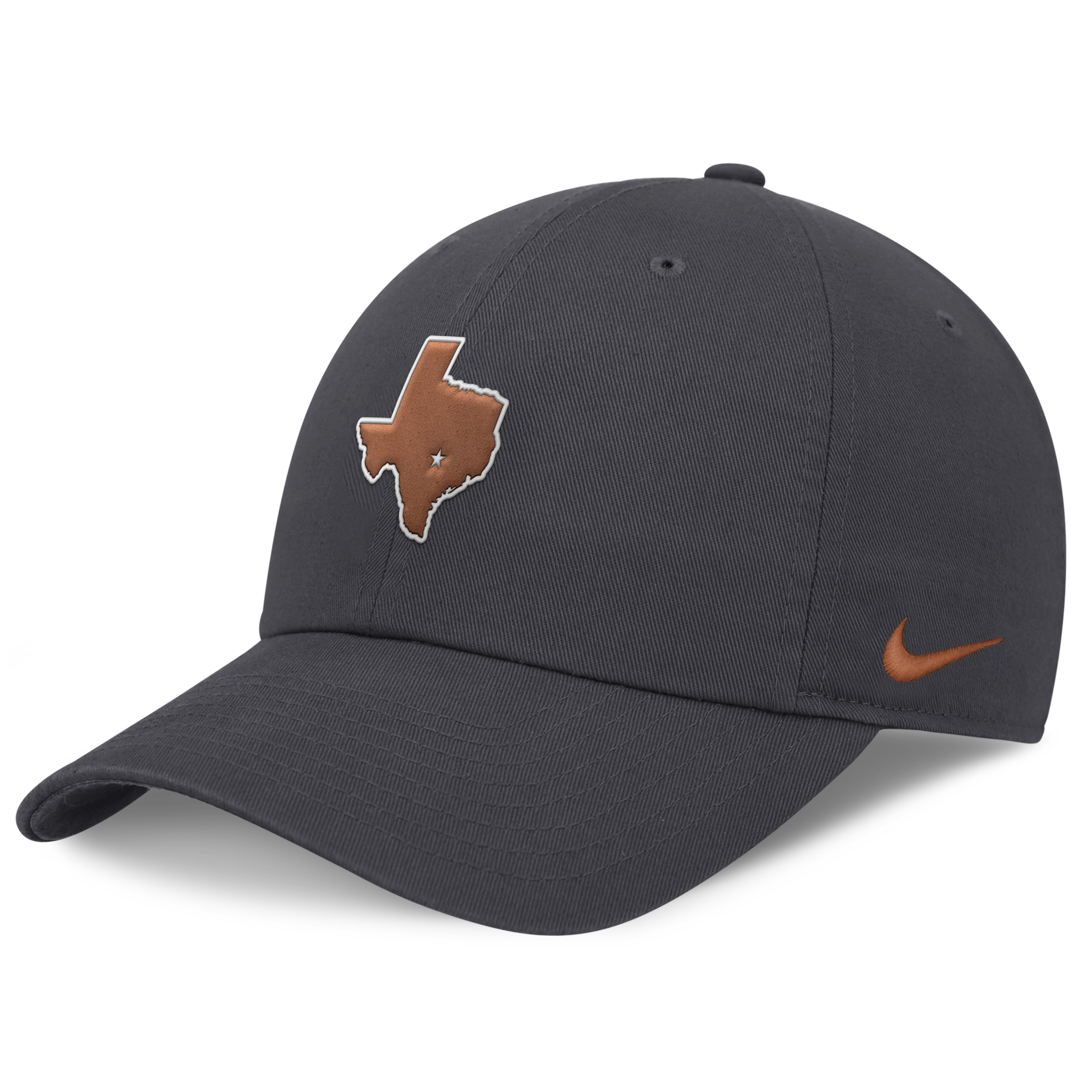 Men's Nike Anthracite Texas Longhorns Club Dri-FIT Adjustable Hat