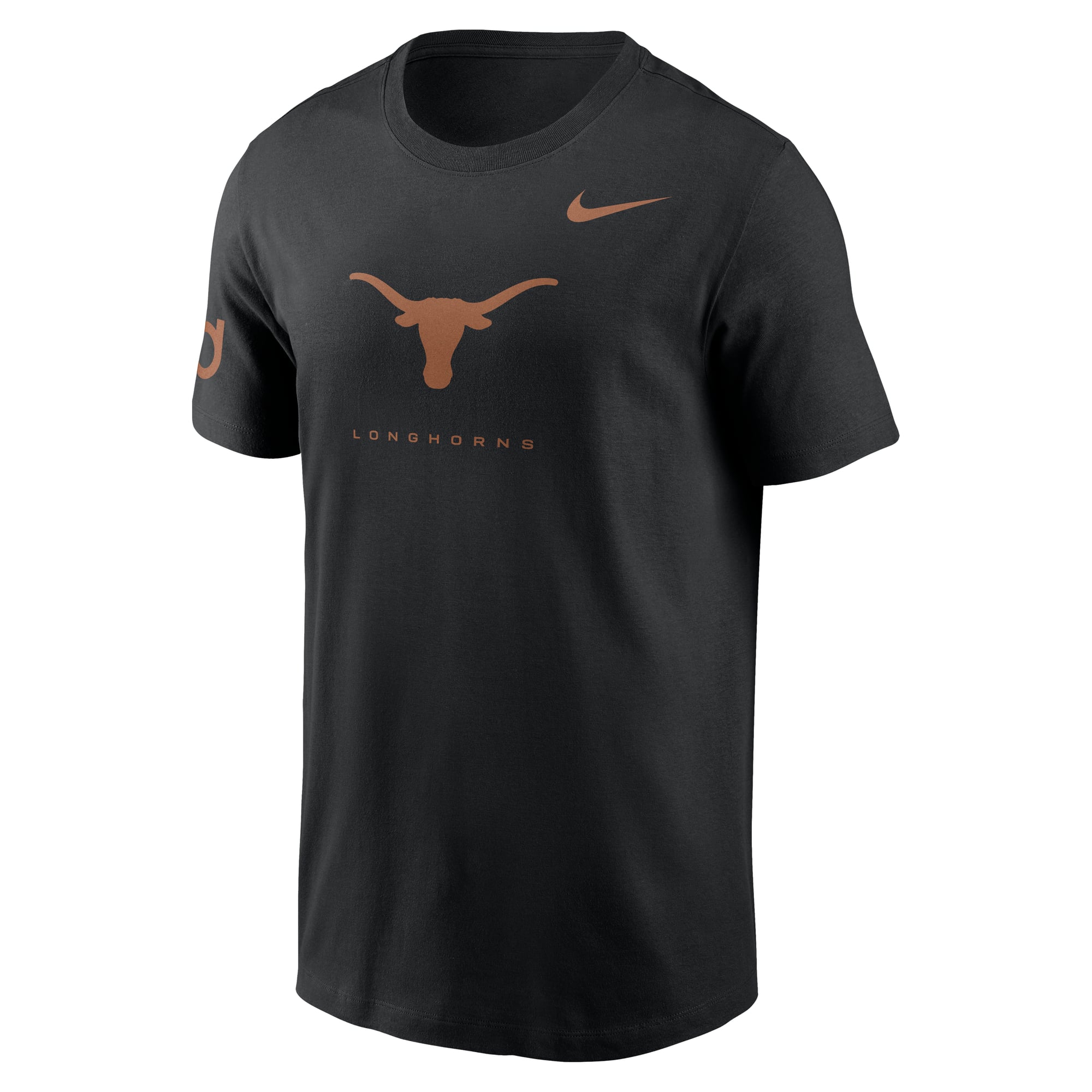 T-shirt Nike Dri-FIT noir pour homme, Texas Longhorns Courtside