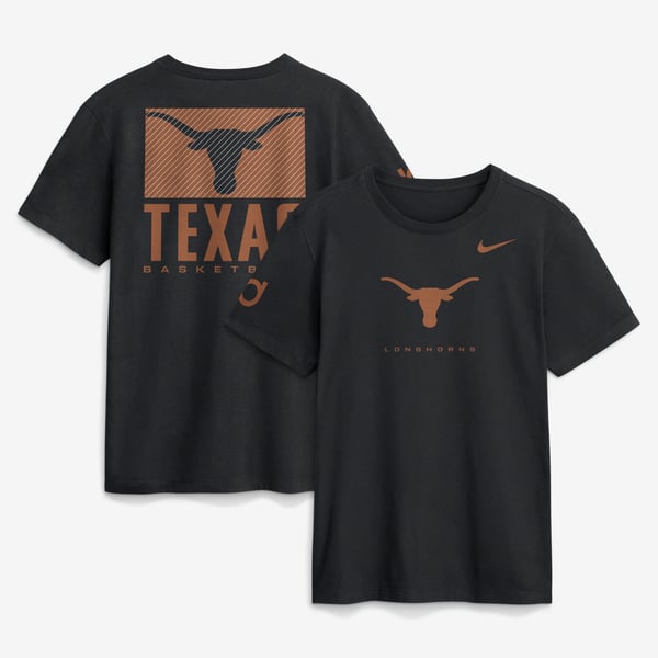 Men’s Nike Black Texas Longhorns Courtside Dri-FIT T-Shirt
