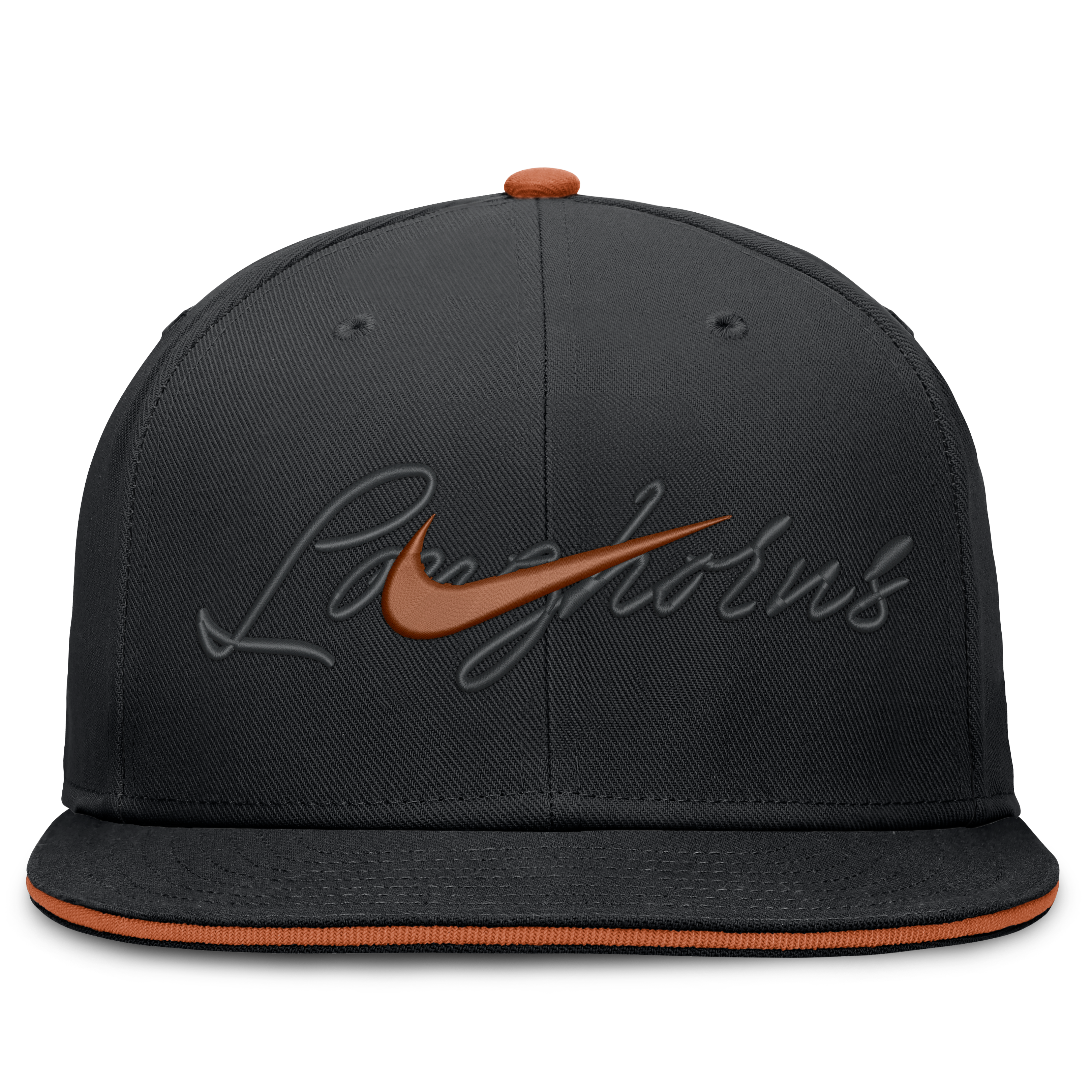 Casquette ajustée Nike Texas Longhorns Dri-FIT Primetime Script noire pour homme