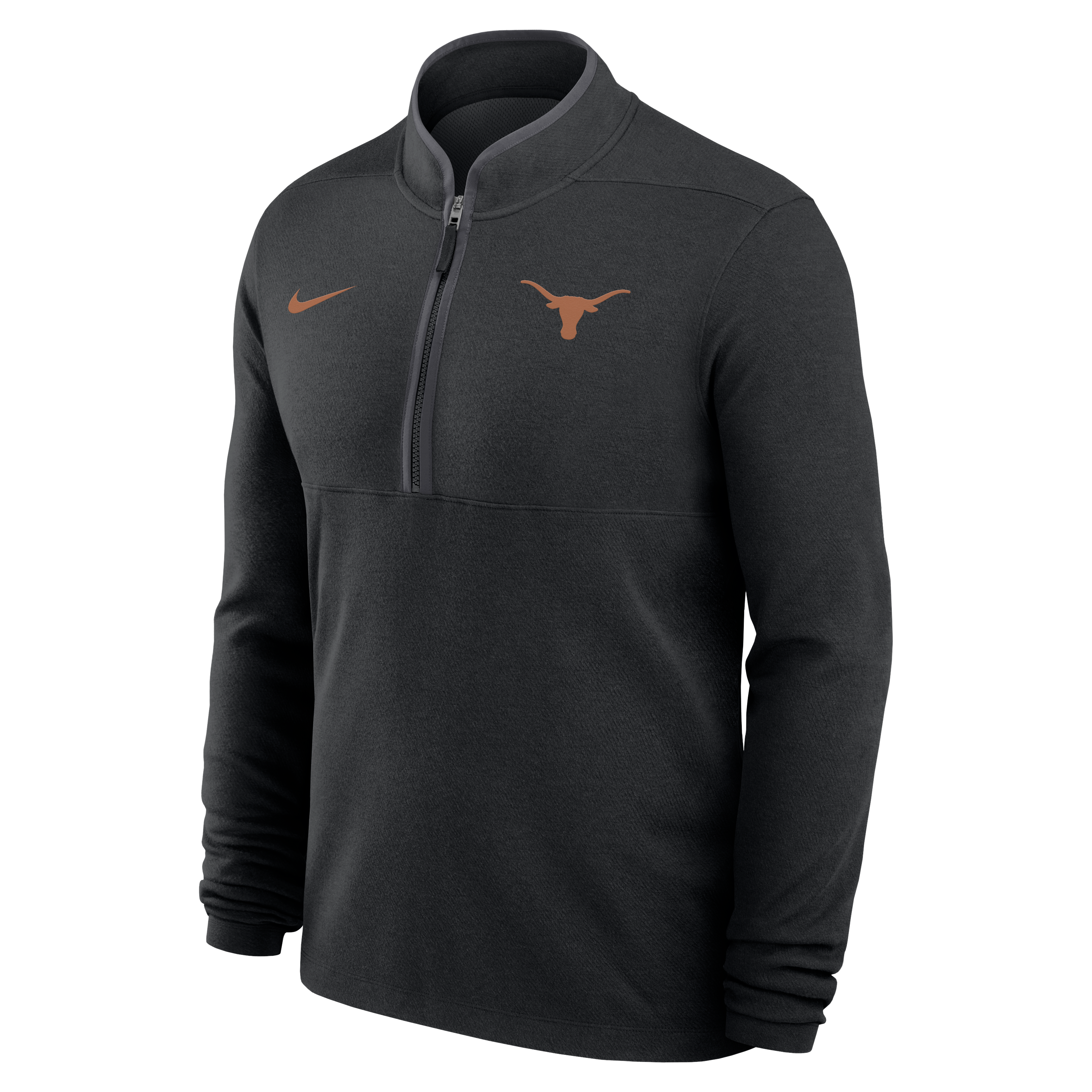 Pull-over Nike Texas Orange Longhorns Dri-FIT Victory à demi-zip pour homme
