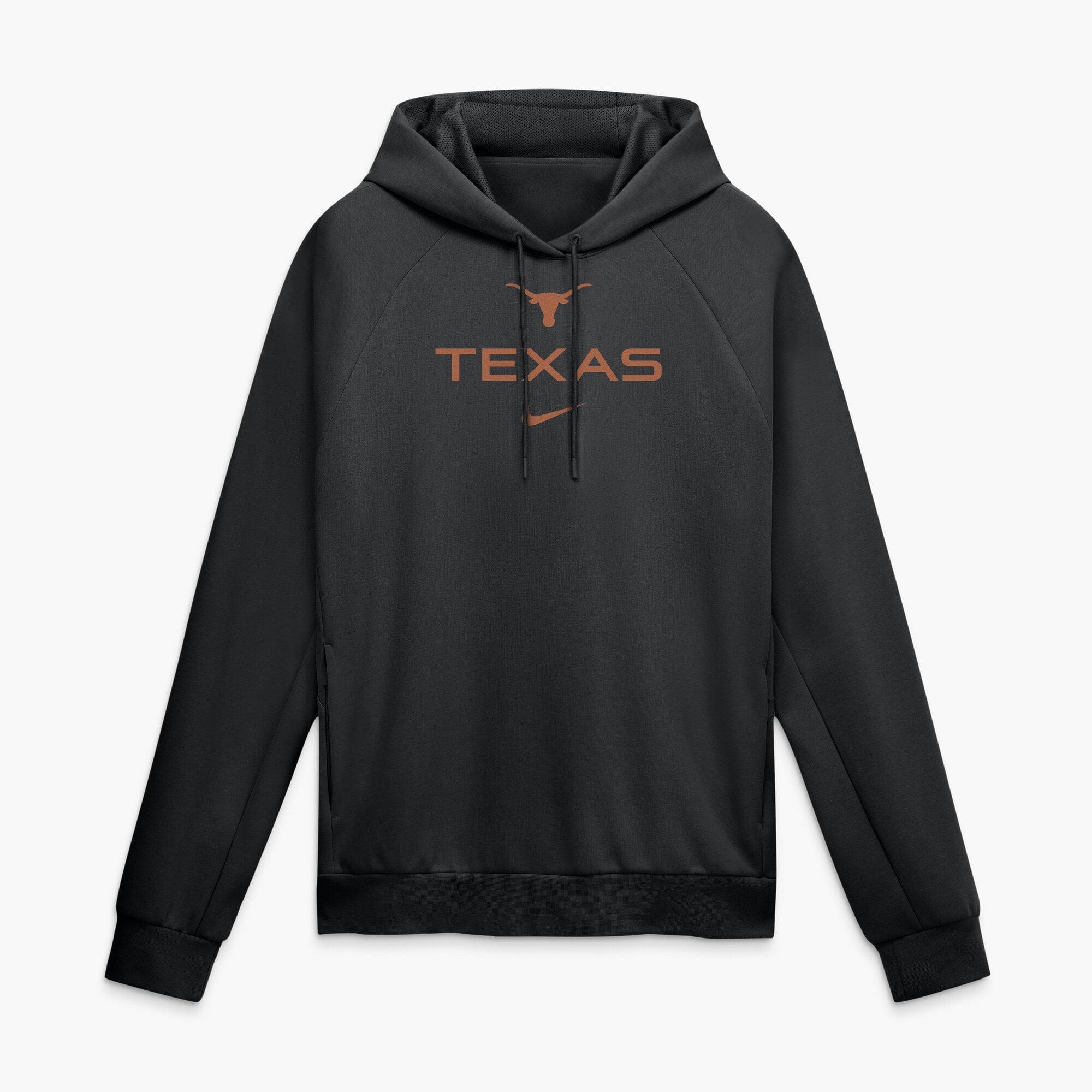 Men's Nike Black Texas Longhorns Premium Performance Raglan Dri-FIT Hoodie
