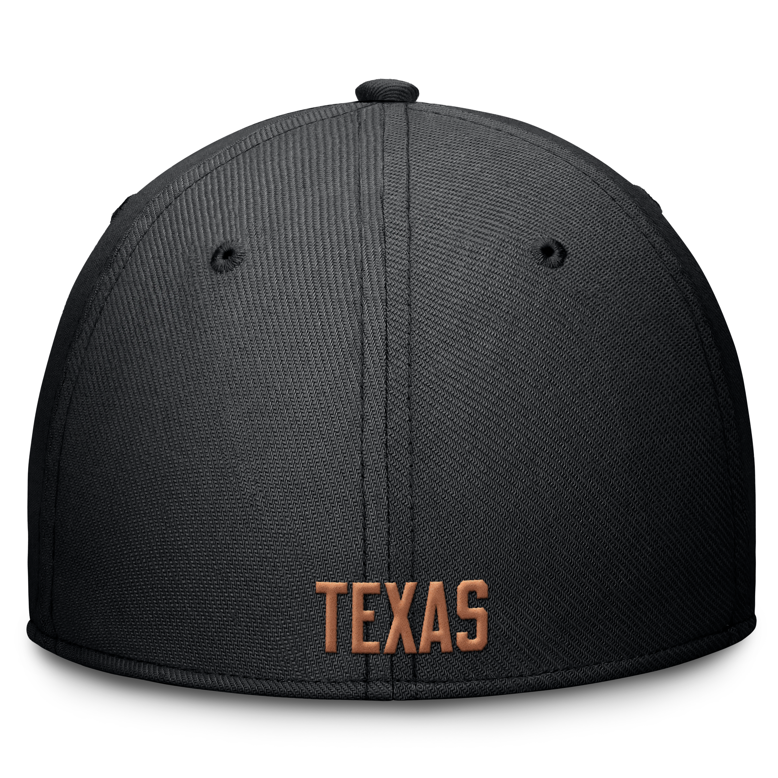 Casquette Nike Texas Longhorns Rise SwooshFlex Dri-FIT noire pour homme