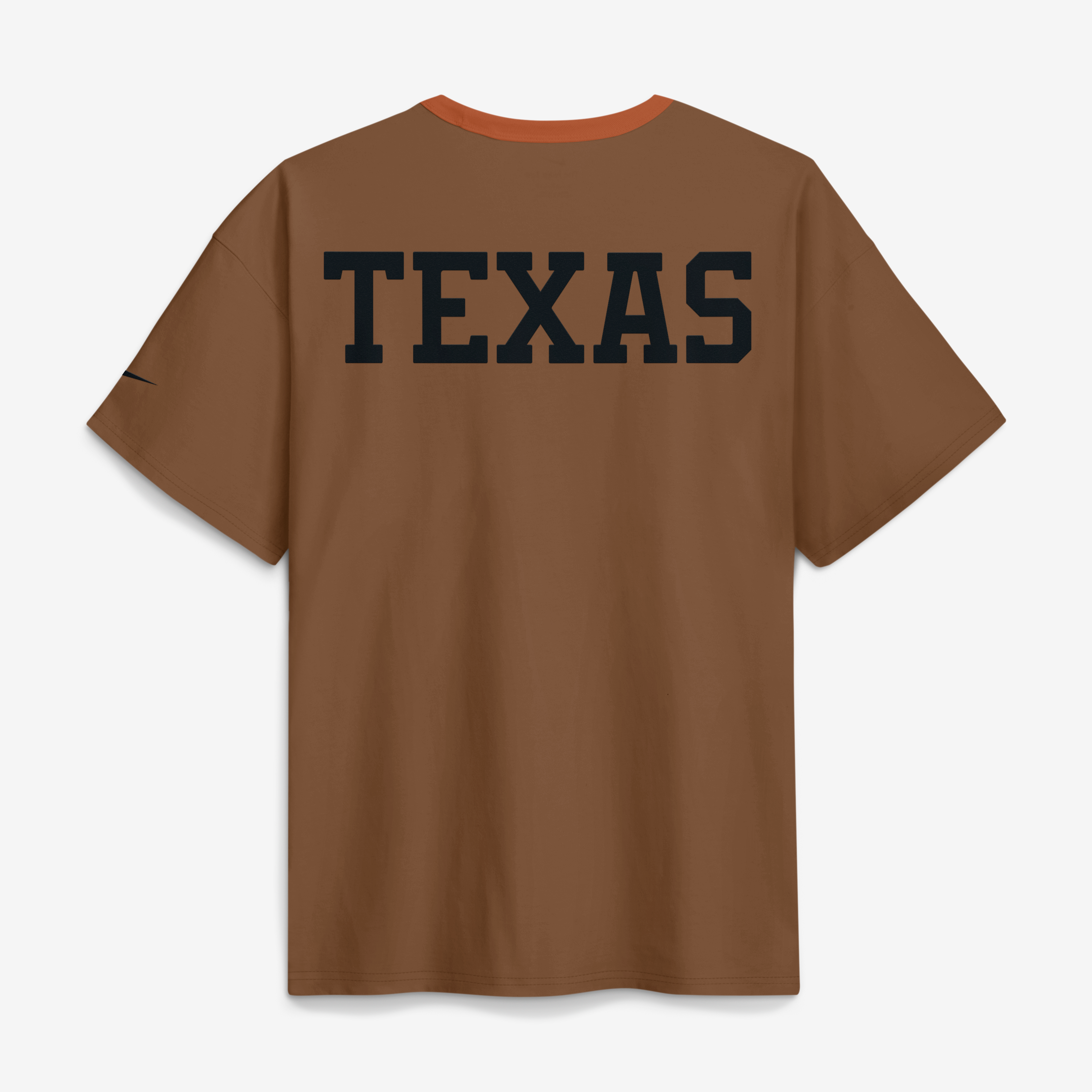 T-shirt Nike Max90 marron pour homme, motif Texas Longhorns Academic Patch