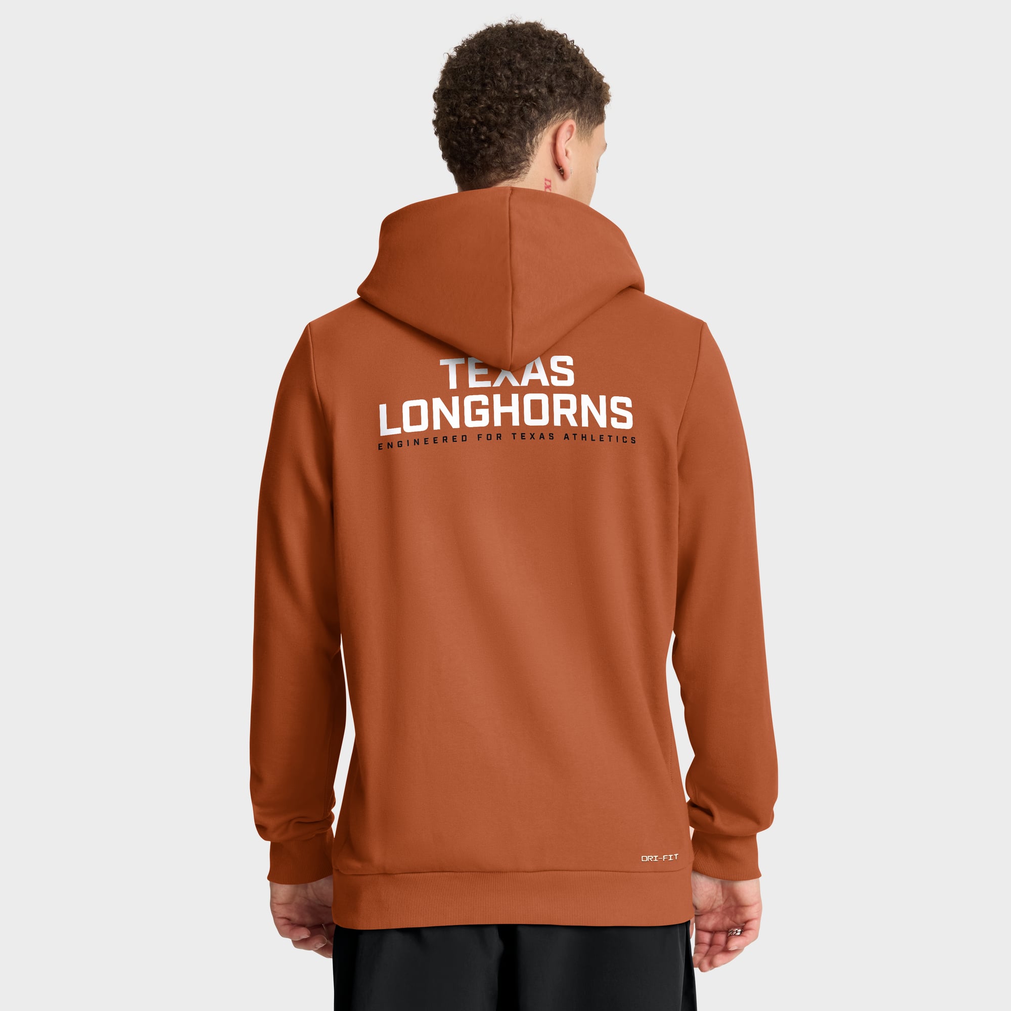 Men's Nike Burnt Orange Texas Longhorns 2025 Sideline Standard Issue Dri-FIT Full-Zip Hoodie