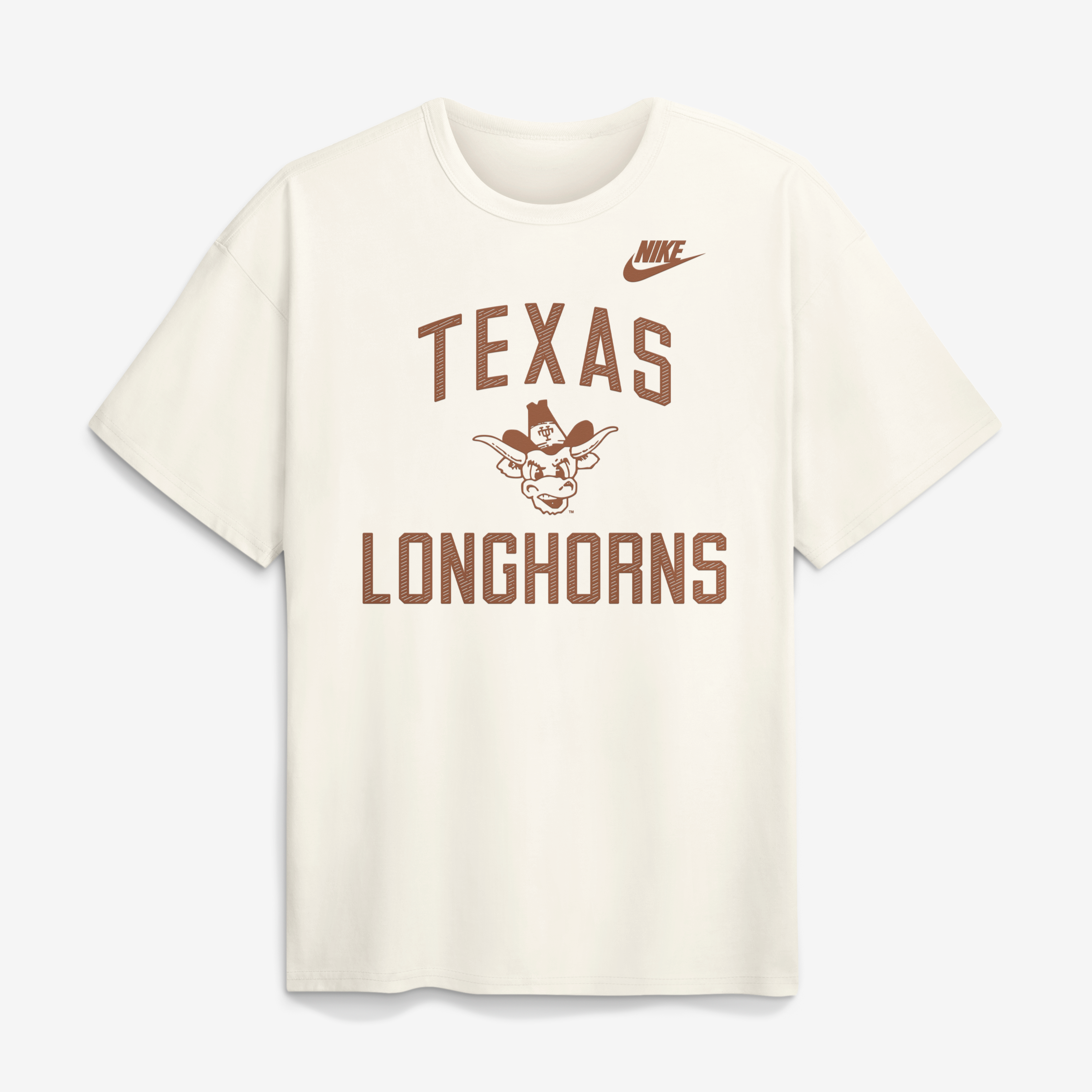 T-shirt Nike Max90 Legacy Texas Longhorns crème pour homme