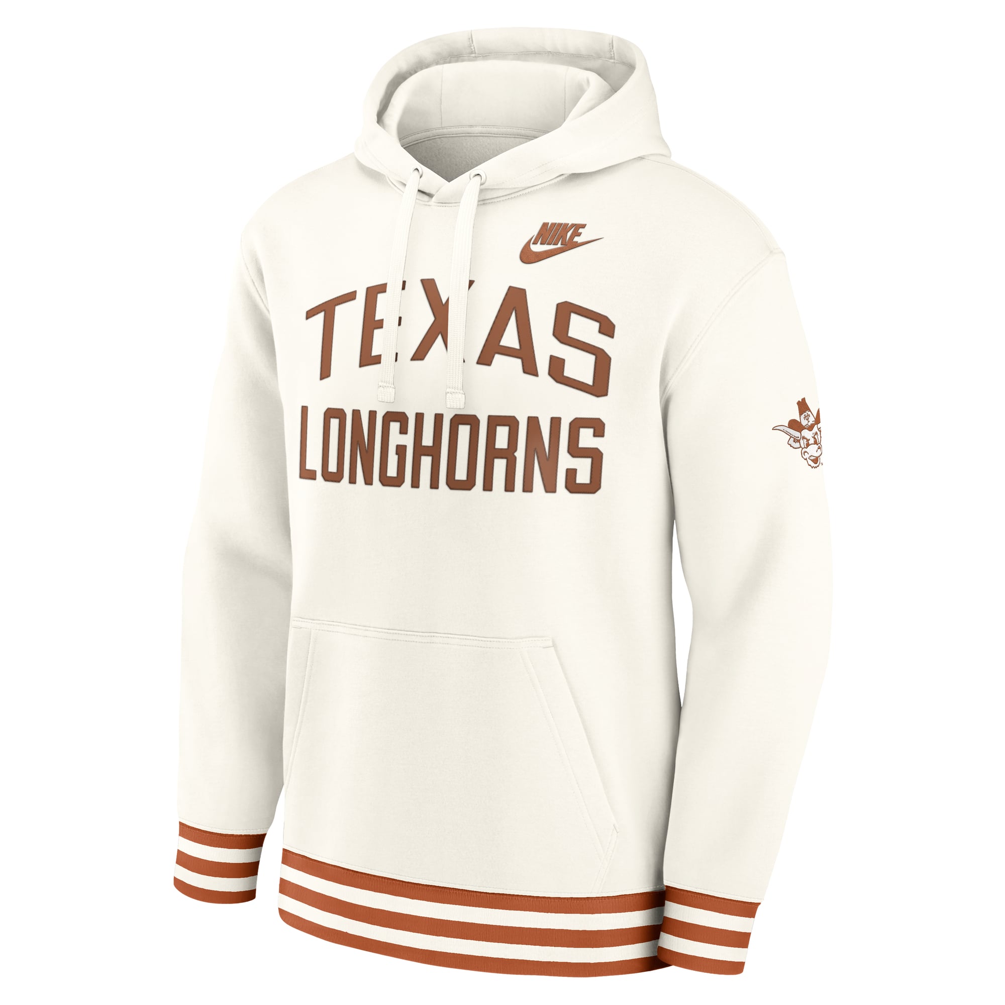 Men's Nike Cream Texas Longhorns Legacy Retro Pullover Hoodie