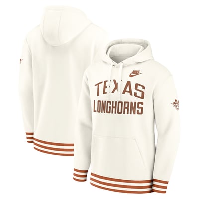  Texas Longhorns Nike Legacy Retro Pullover Hoodie - Cream