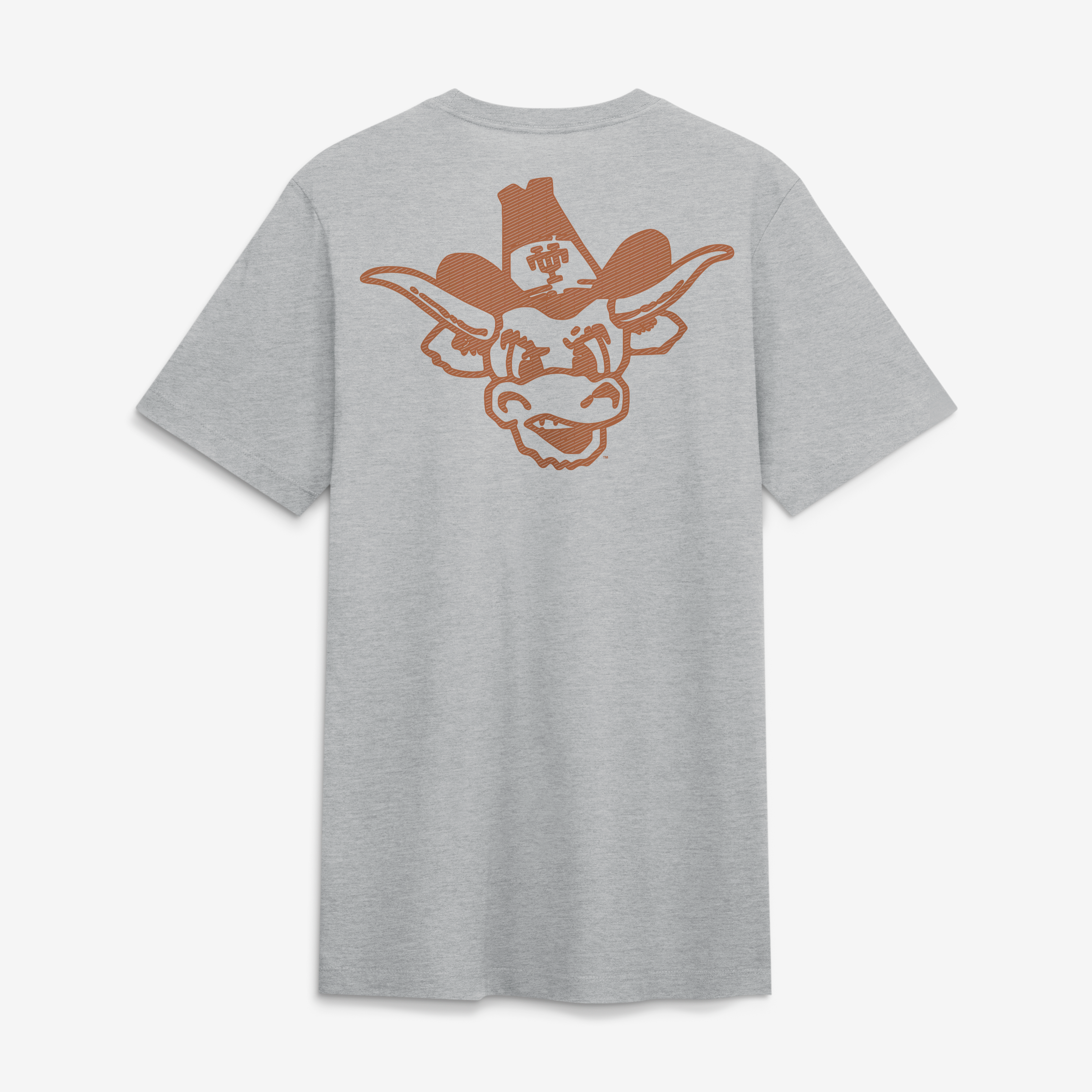 Men's Nike Heather Gray Texas Longhorns Arch Wordmark Legacy Tri-Blend T-Shirt