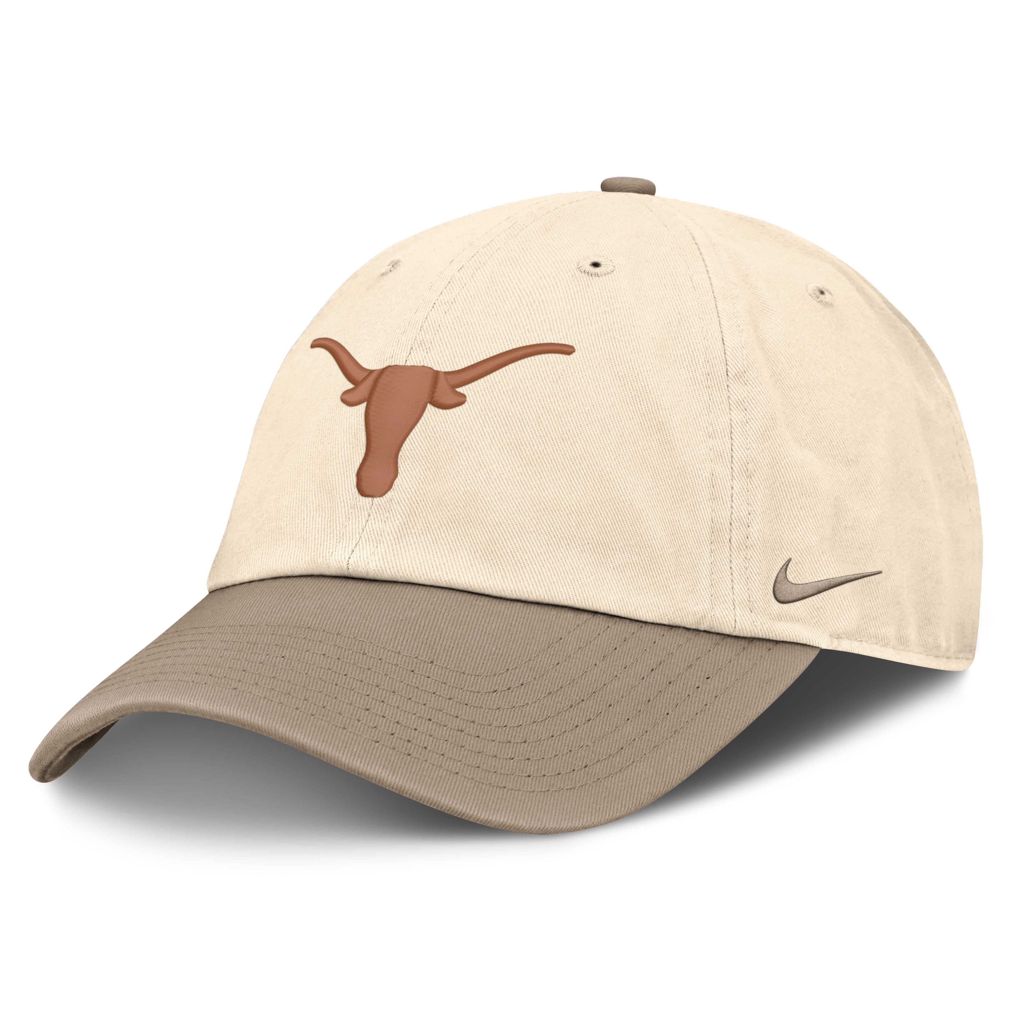 Men's Nike Natural/Khaki Texas Longhorns Two-Tone Club Adjustable Hat