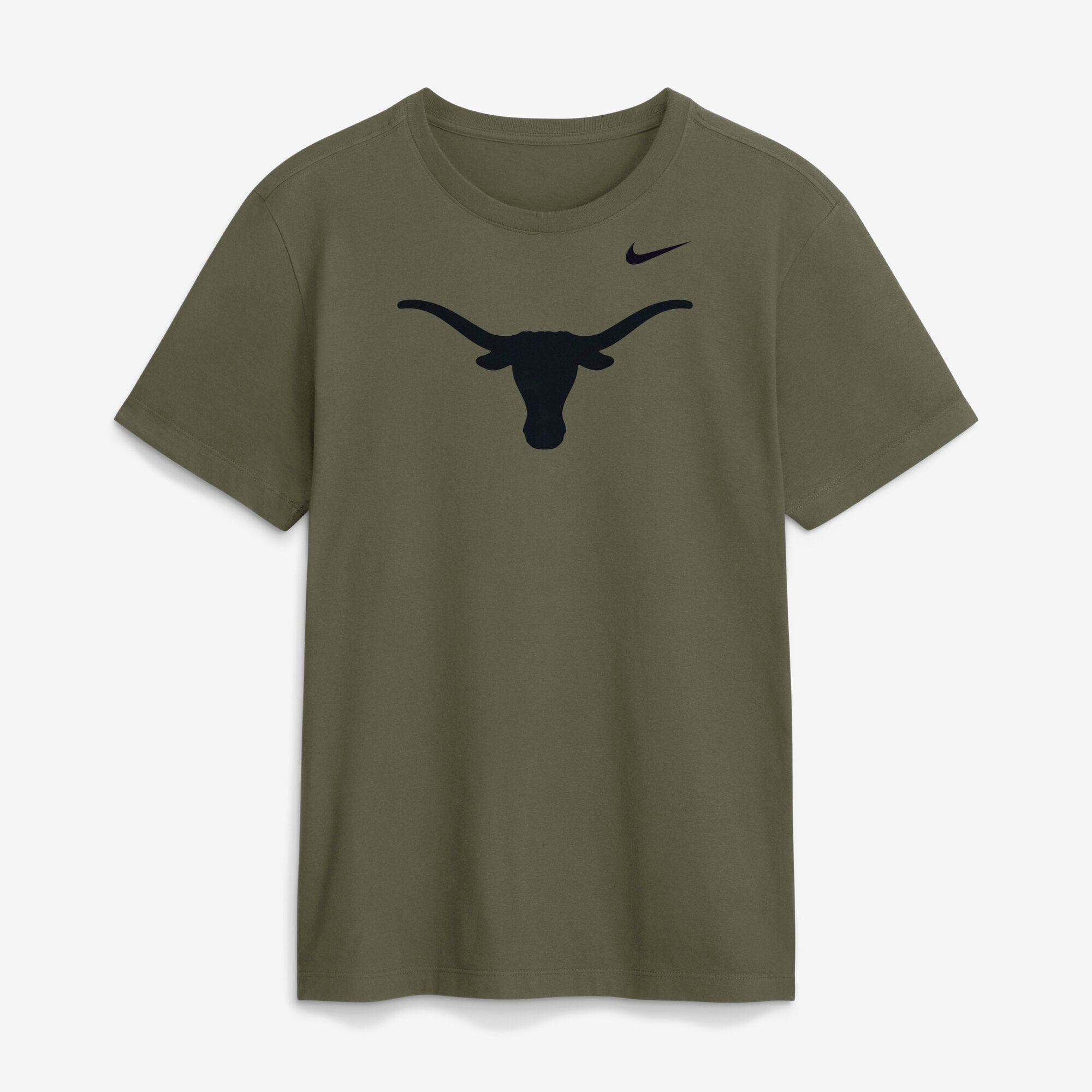 T-shirt Nike Dri-FIT pour homme avec logo Primetime des Texas Longhorns, olive