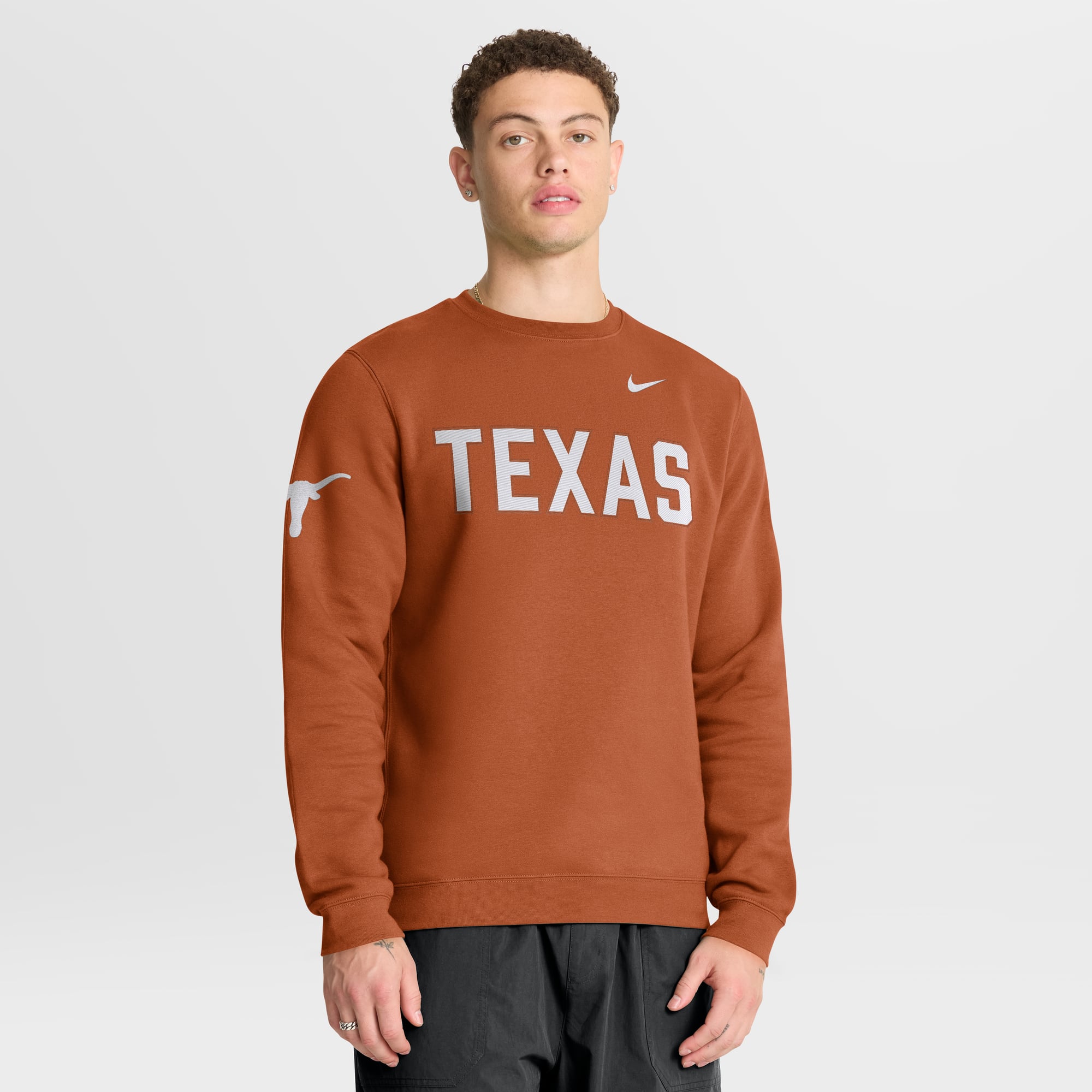 Men's Nike Texas Orange Longhorns 2026 Sideline Club Sweatshirt