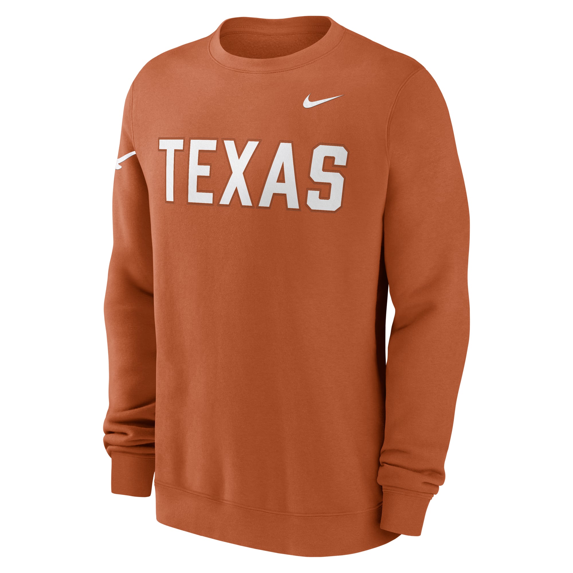 Men's Nike Texas Orange Longhorns 2026 Sideline Club Sweatshirt