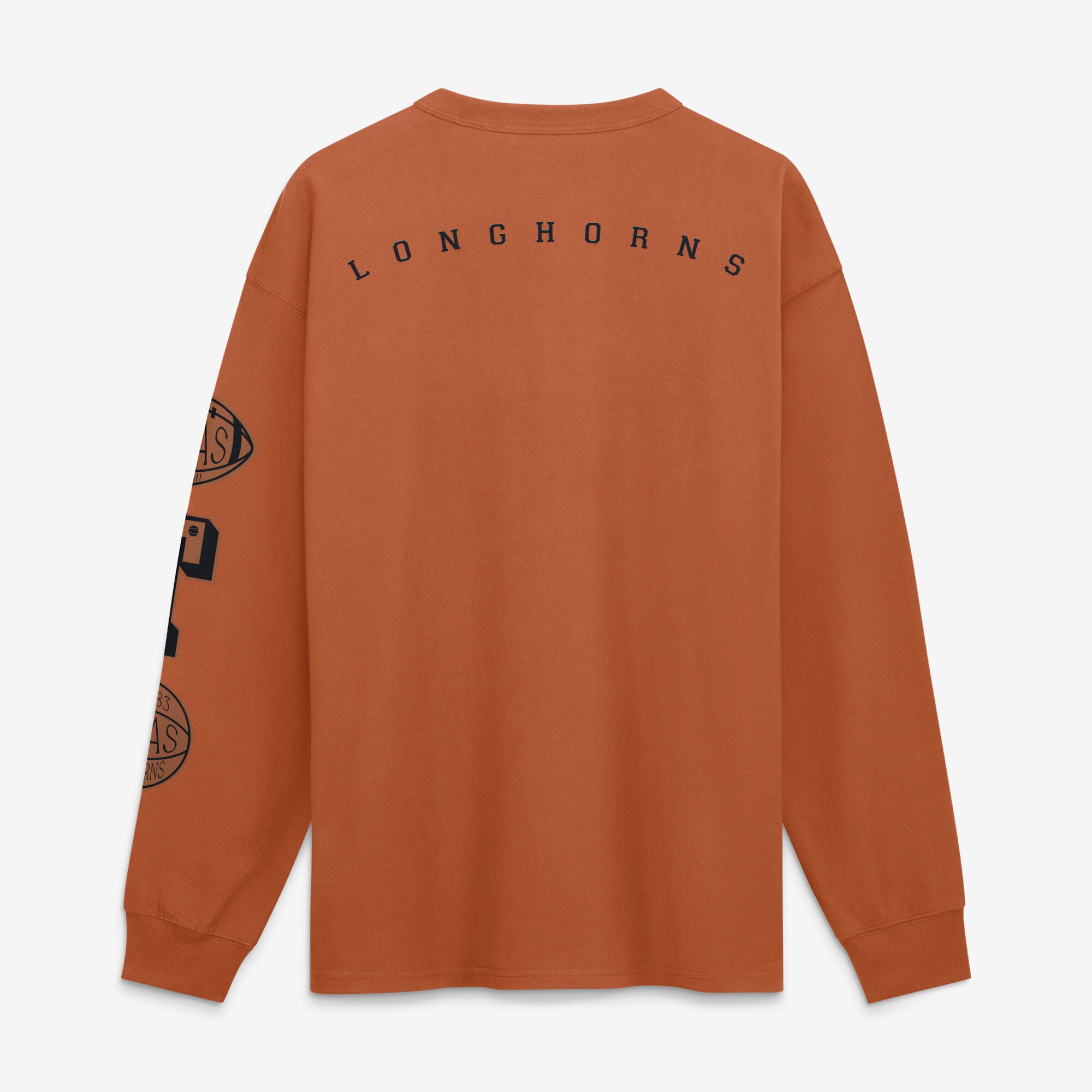 T-shirt à manches longues Nike Texas Orange Longhorns Academic pour homme avec poche