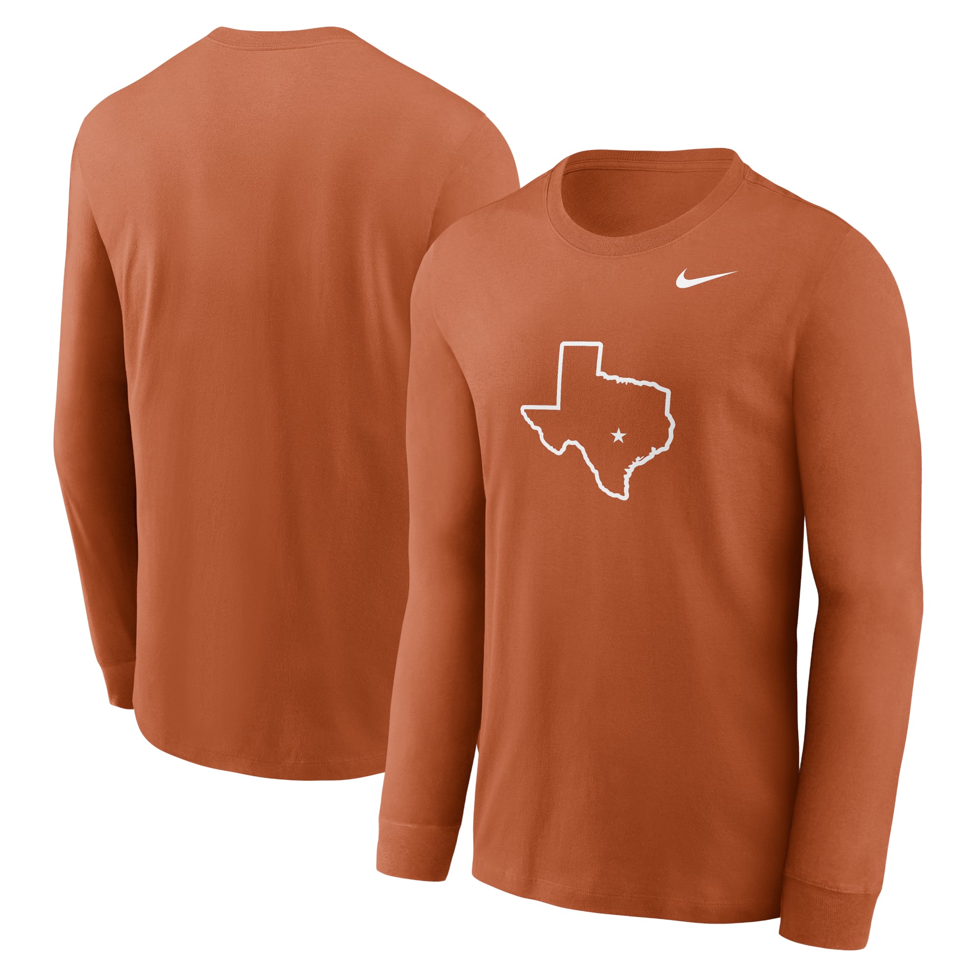 T-shirt à manches longues Nike Texas Orange Longhorns Alternate Logo pour homme