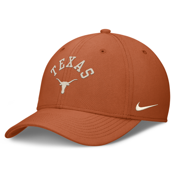 Men’s Nike Texas Orange Texas Longhorns Campus Prep Chained & Arched Swooshflex Flex Hat