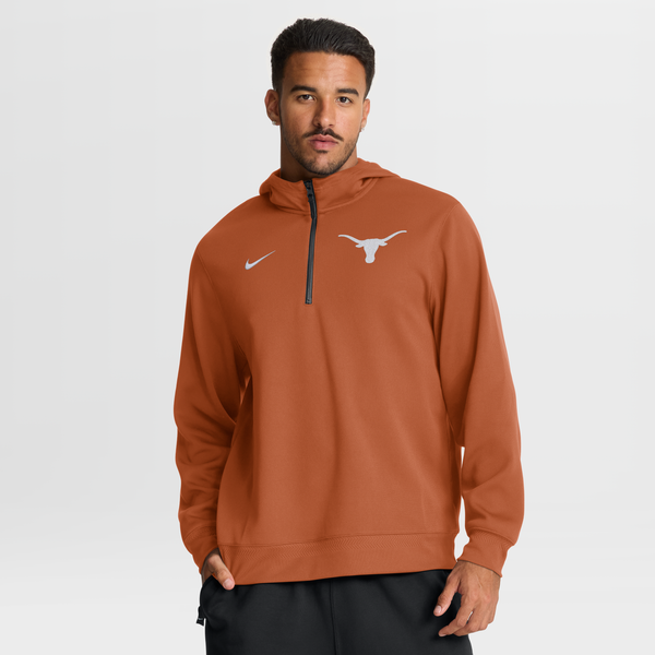 Men’s Nike Texas Orange Texas Longhorns Coaches Premium Dri-FIT Quarter-Zip Hoodie