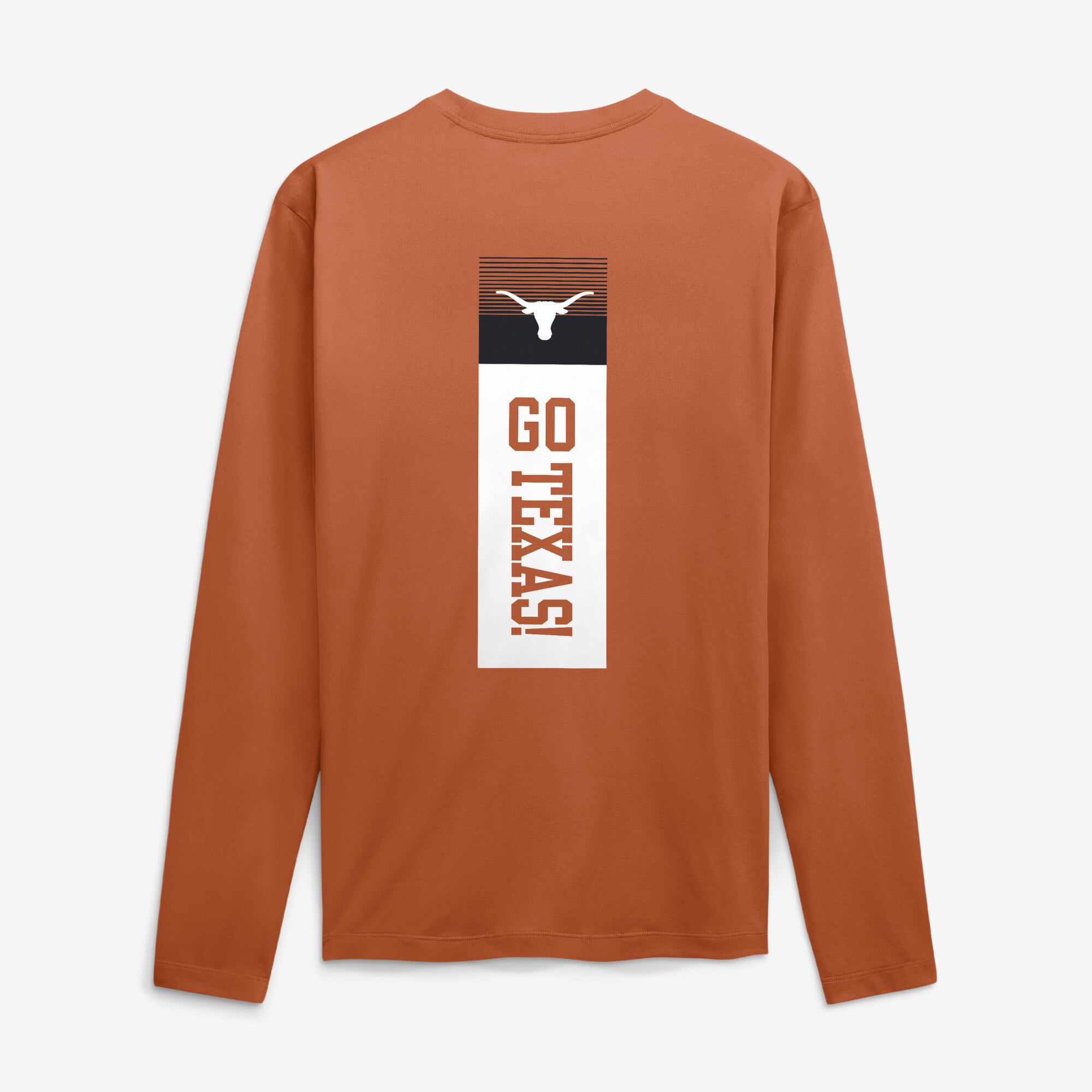 T-shirt à manches longues Nike Texas Orange Longhorns Double Stack Legend Dri-FIT pour homme