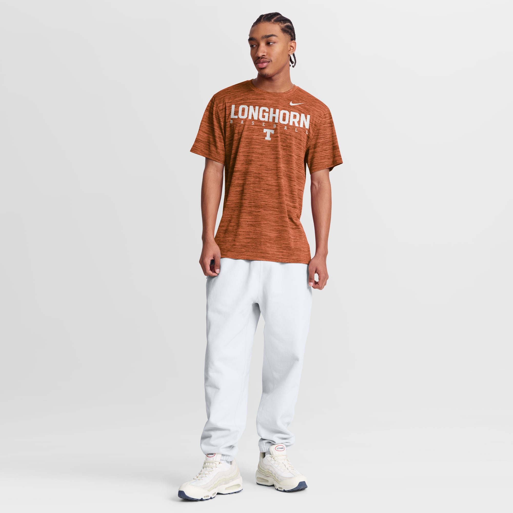 Men's Nike Texas Orange Longhorns Dugout Velocity Dri-FIT T-Shirt