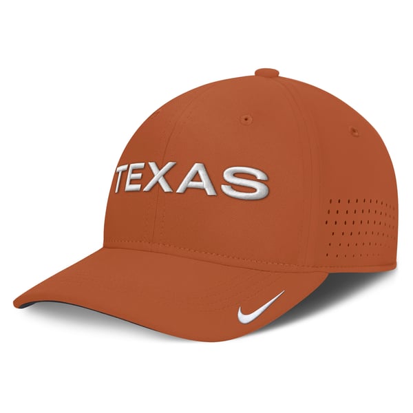 Men’s Nike Texas Orange Texas Longhorns Gameday Aerobill Swooshflex Dri-FIT Hat
