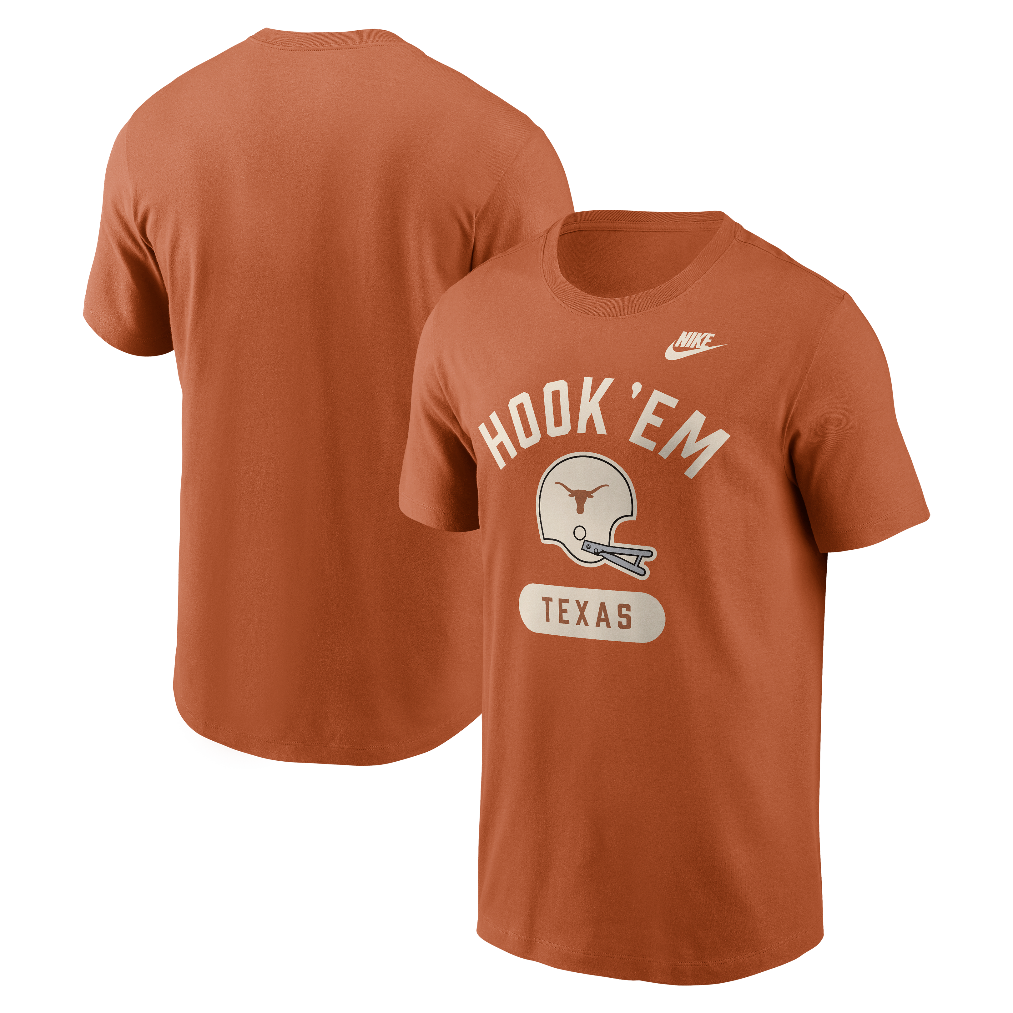 Men's Nike Texas Orange Longhorns Legacy Arch Helmet T-Shirt