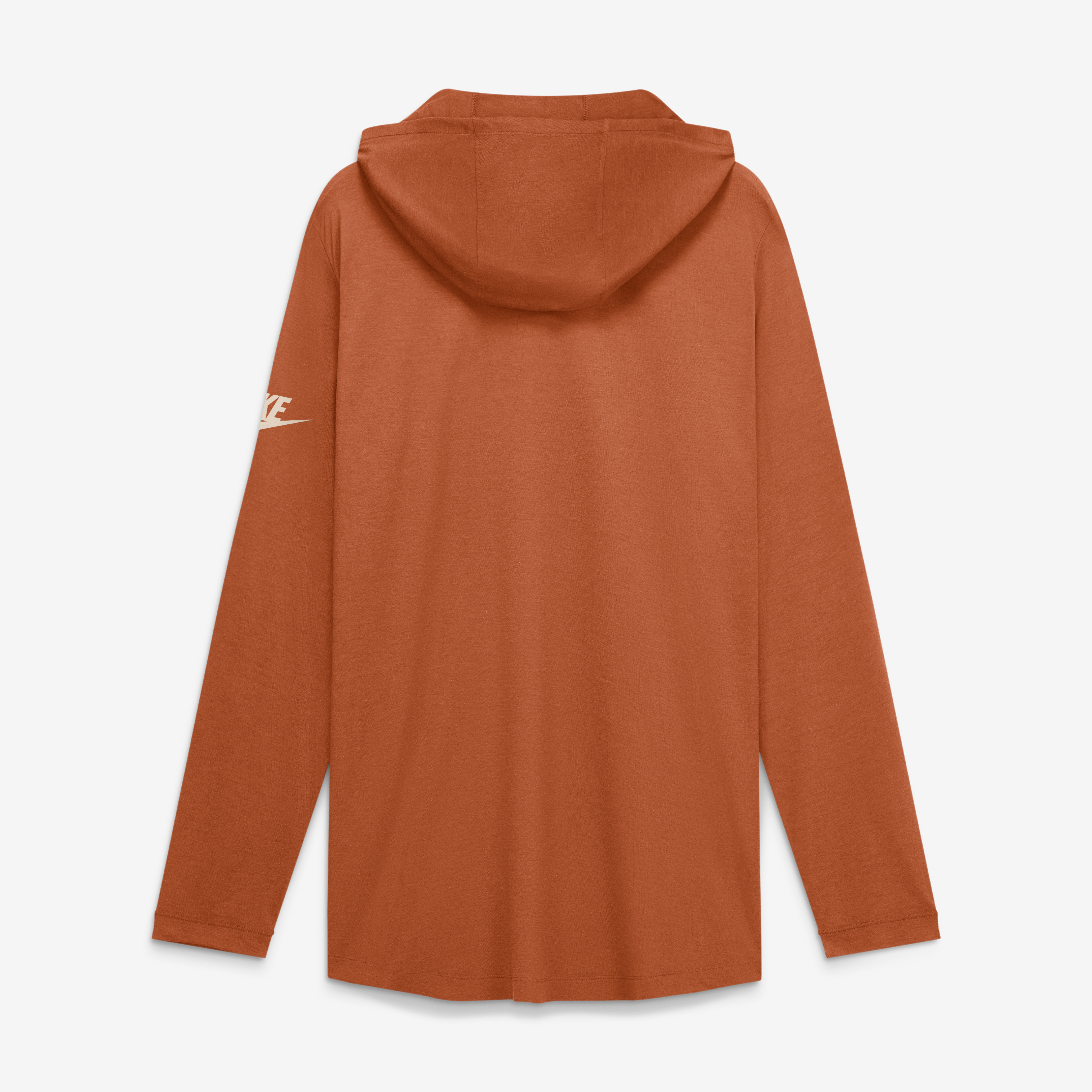 Men's Nike  Texas Orange Longhorns Legacy Arch Tri-Blend Long Sleeve Hooded T-Shirt