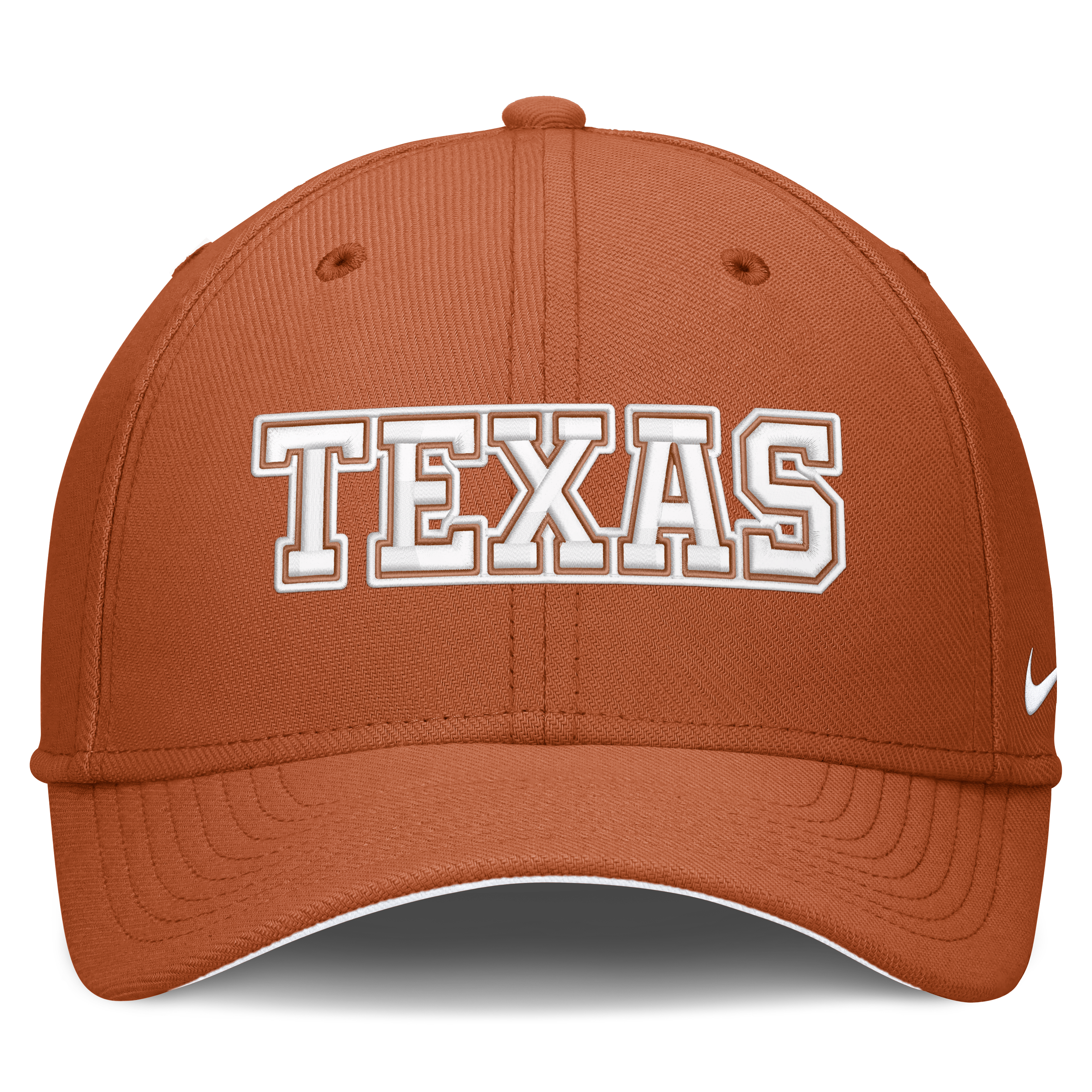 Casquette Nike Texas Orange Longhorns Primetime Team Rise Dri-FIT Flex pour homme