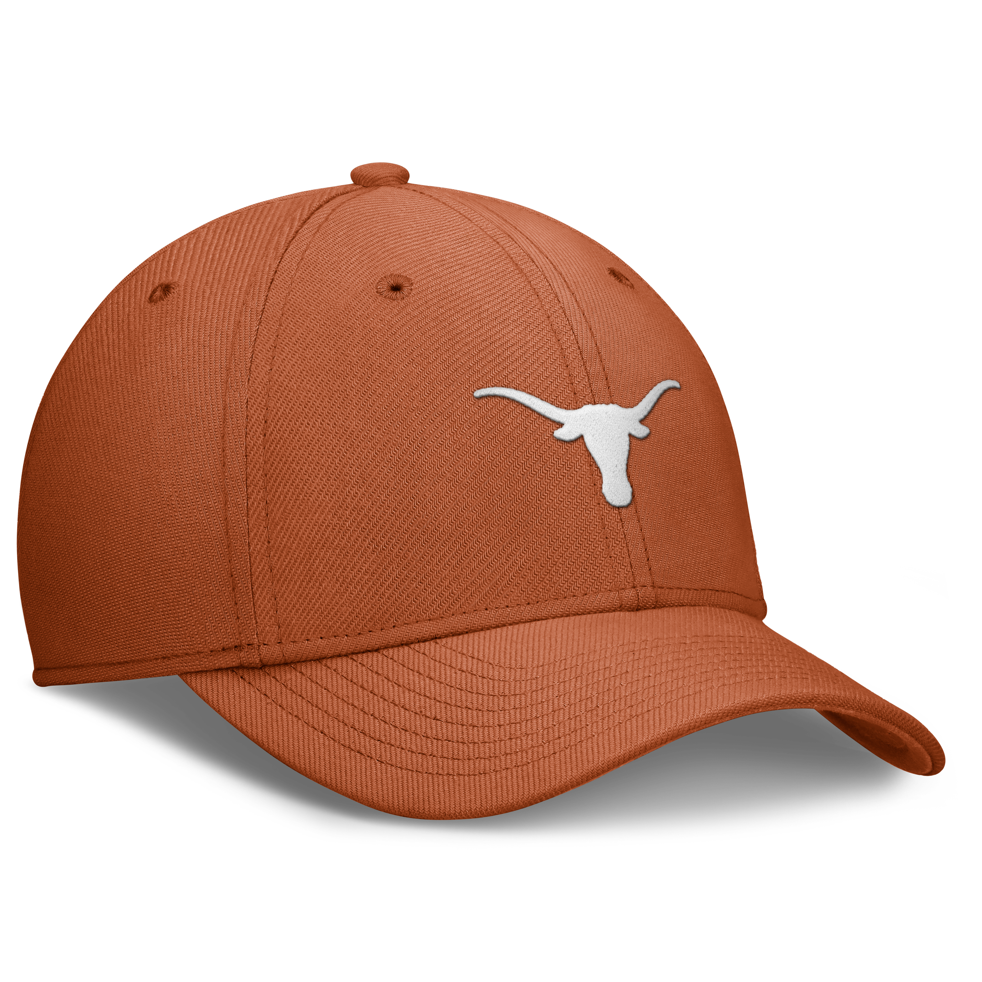 Casquette Nike Texas Orange Longhorns Rise SwooshFlex Dri-FIT pour homme