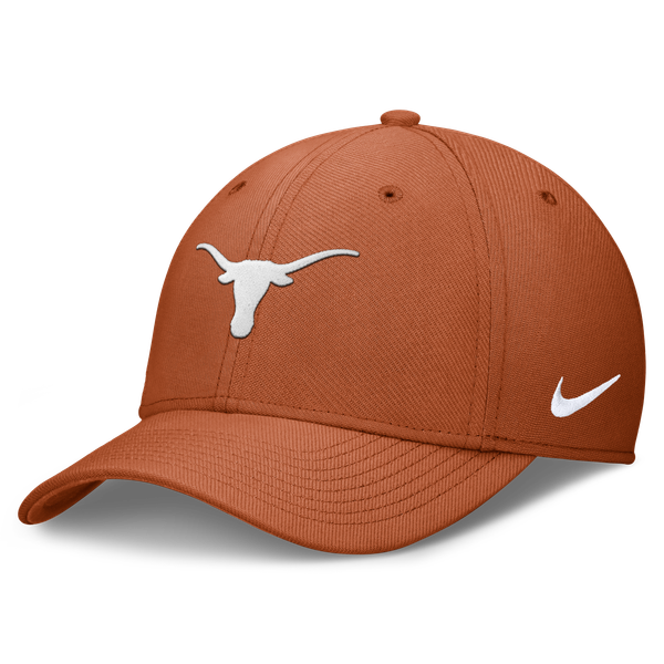 Men’s Nike Texas Orange Texas Longhorns Rise SwooshFlex Dri-FIT Hat