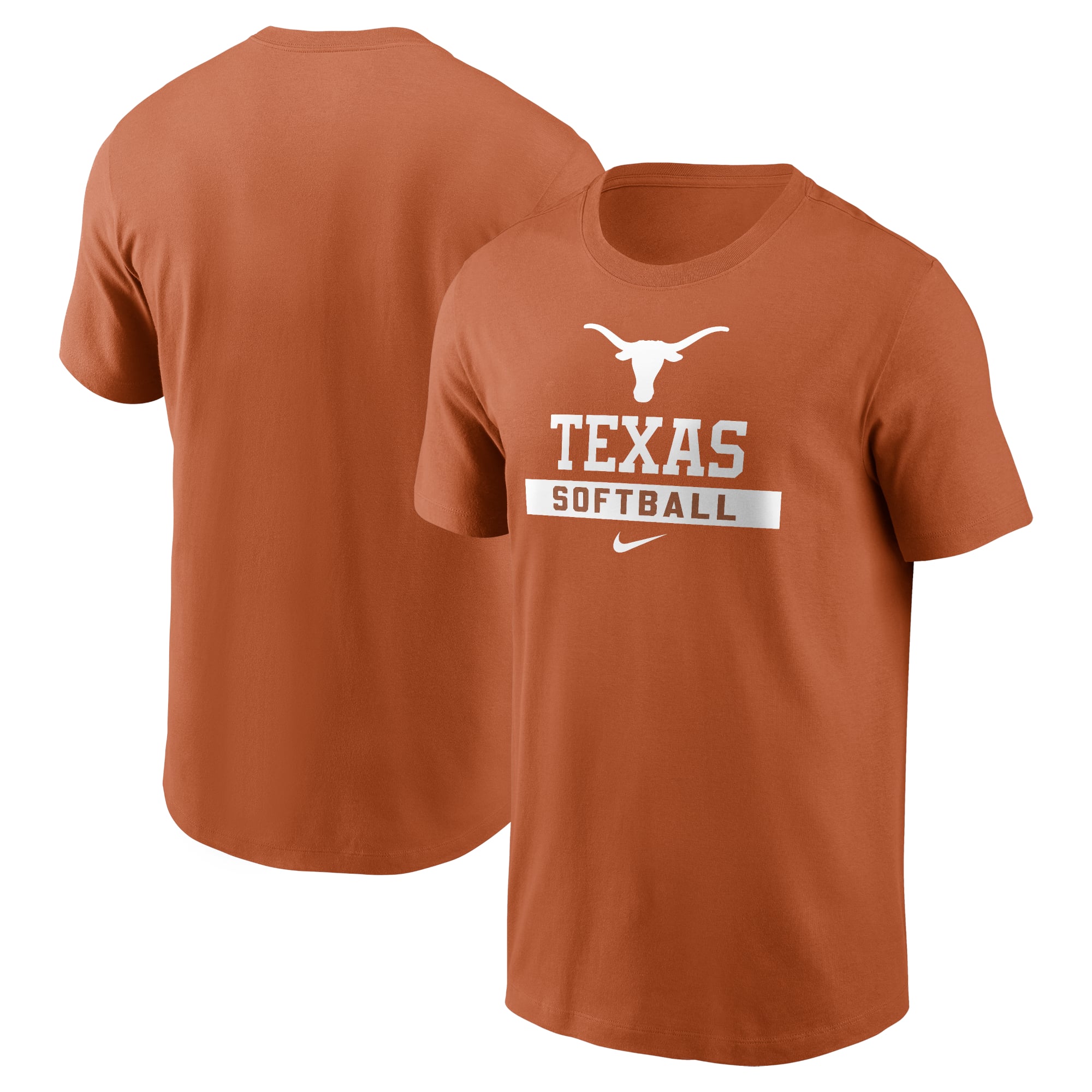 Men's Nike Texas Orange Longhorns Softball T-Shirt