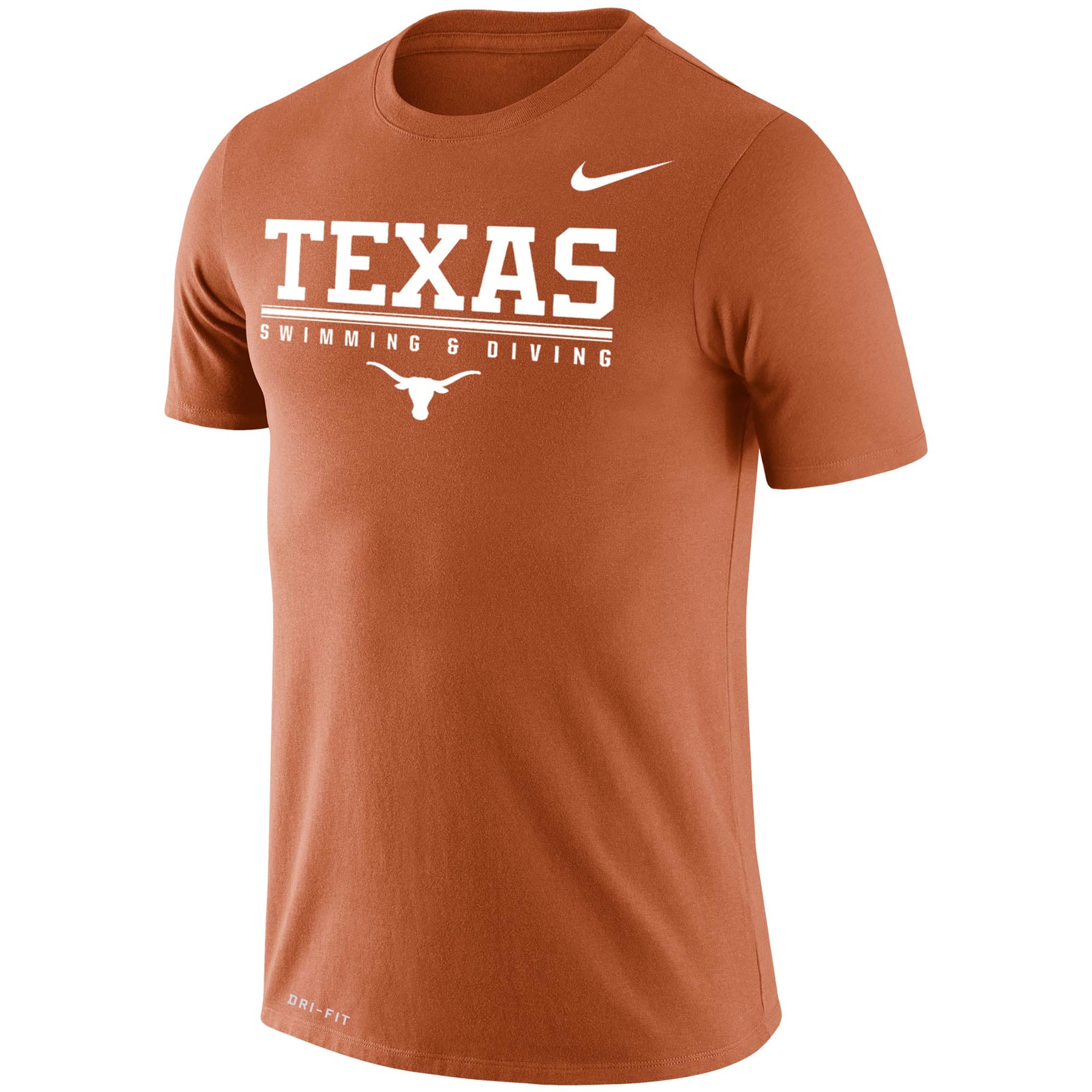 Men's Nike Texas Orange Texas Longhorns Swim-Dive Sport Drop 2.0