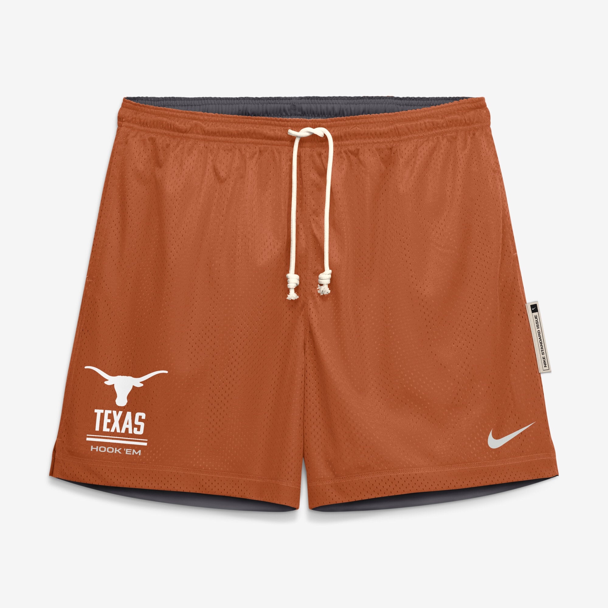 Men's Nike Texas Orange/Anthracite Longhorns 2026 Sideline Standard Issue Reversible Dri-FIT Shorts