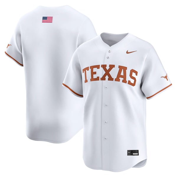 Men’s Nike White Texas Longhorns Baseball Limited Jersey