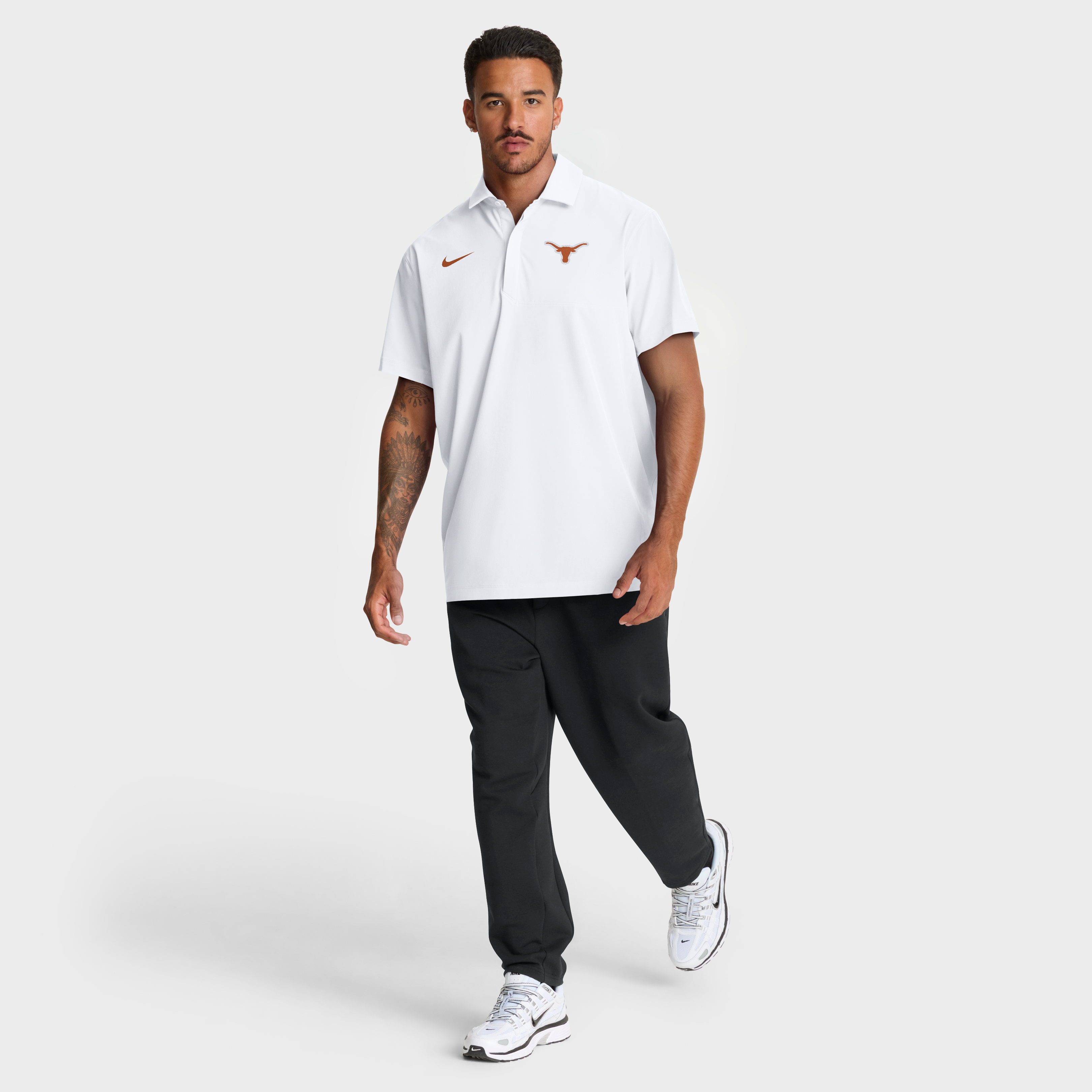 Men's Nike White Texas Longhorns Coaches Sideline Dri-FIT Polo