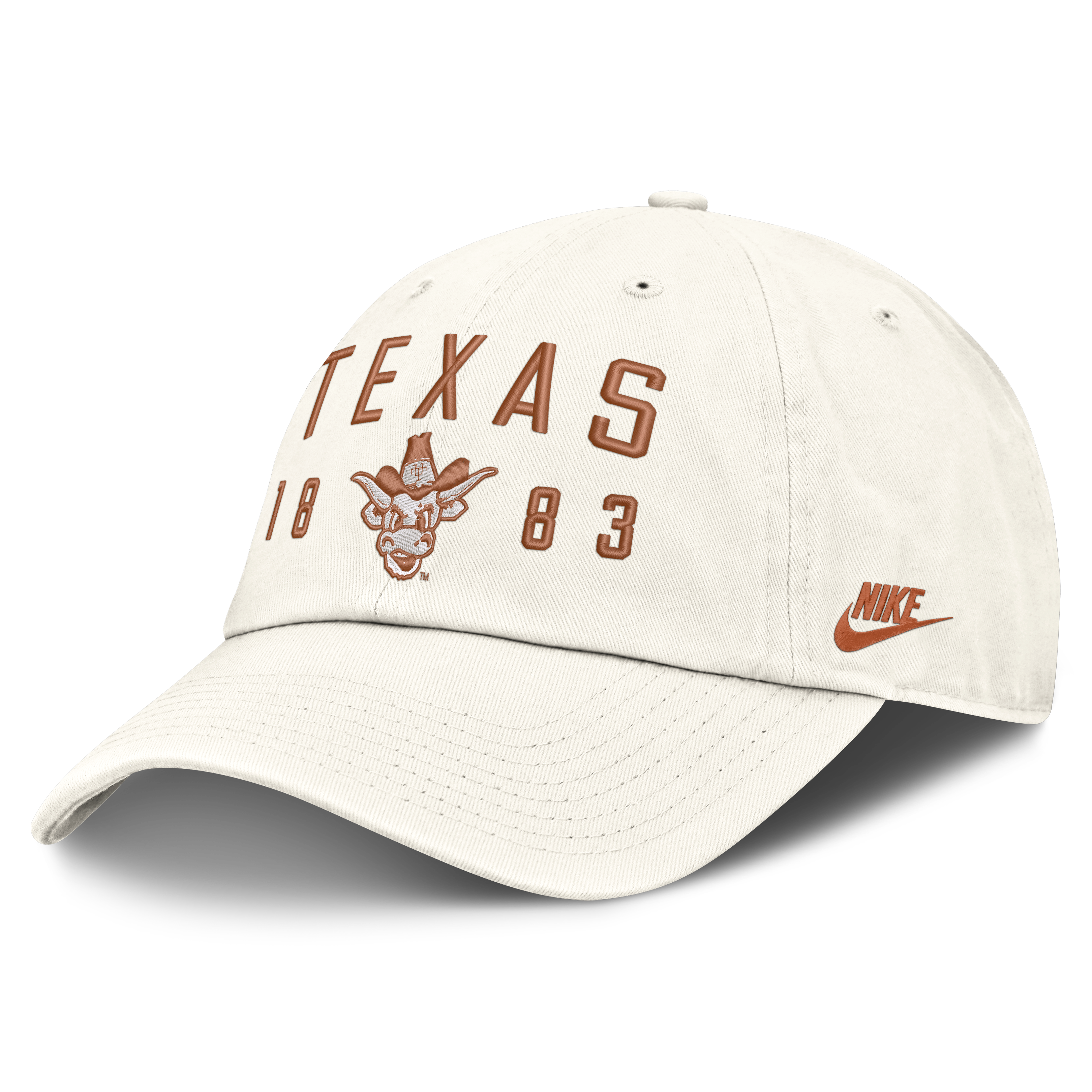 Casquette ajustable Nike blanche Texas Longhorns Legacy Letter & Location Club pour homme