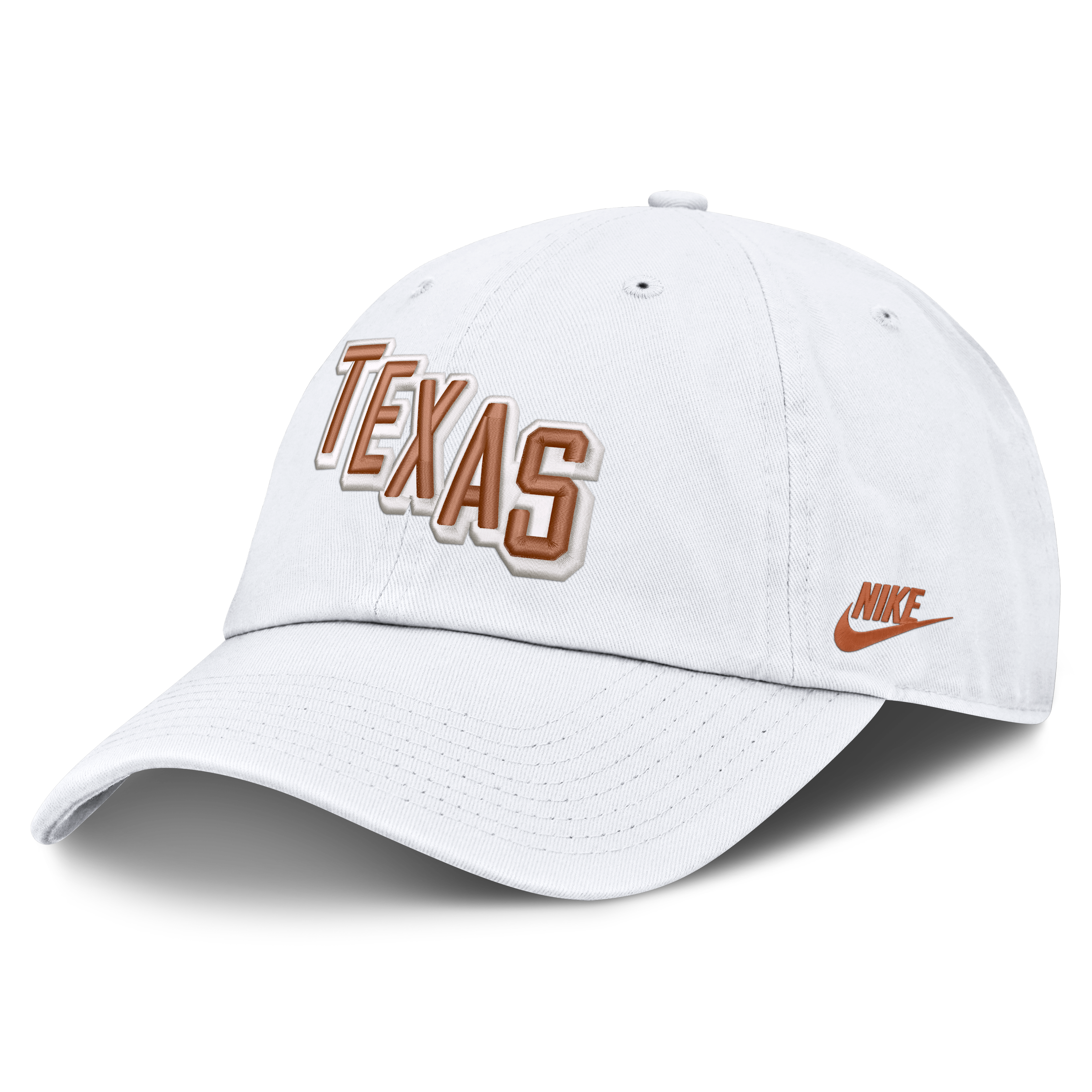 Casquette ajustable Nike blanche Texas Longhorns Legacy Letter & Mascot Club pour homme
