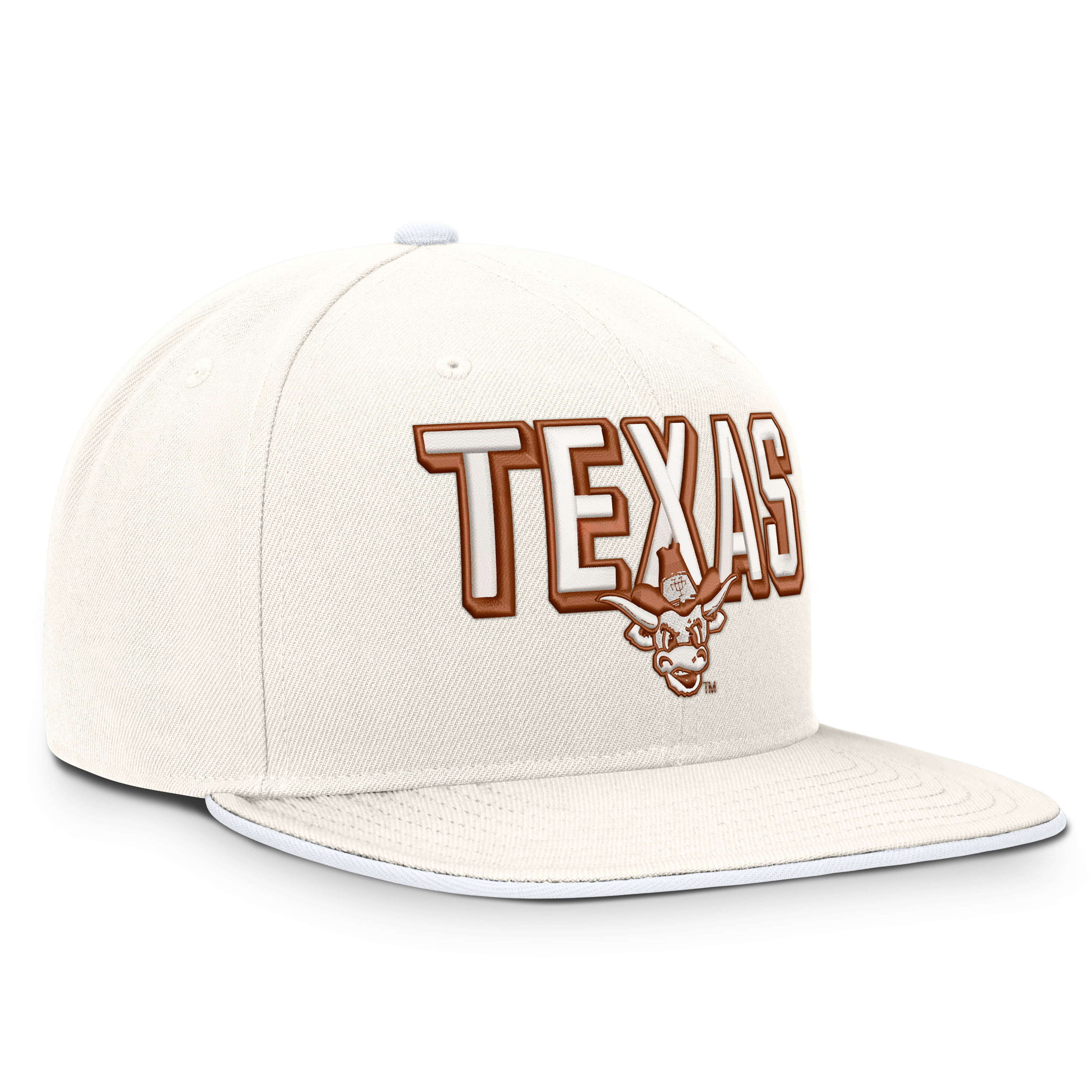 Men's Nike  White Texas Longhorns Legacy Letter & Mascot Pro Snapback Hat