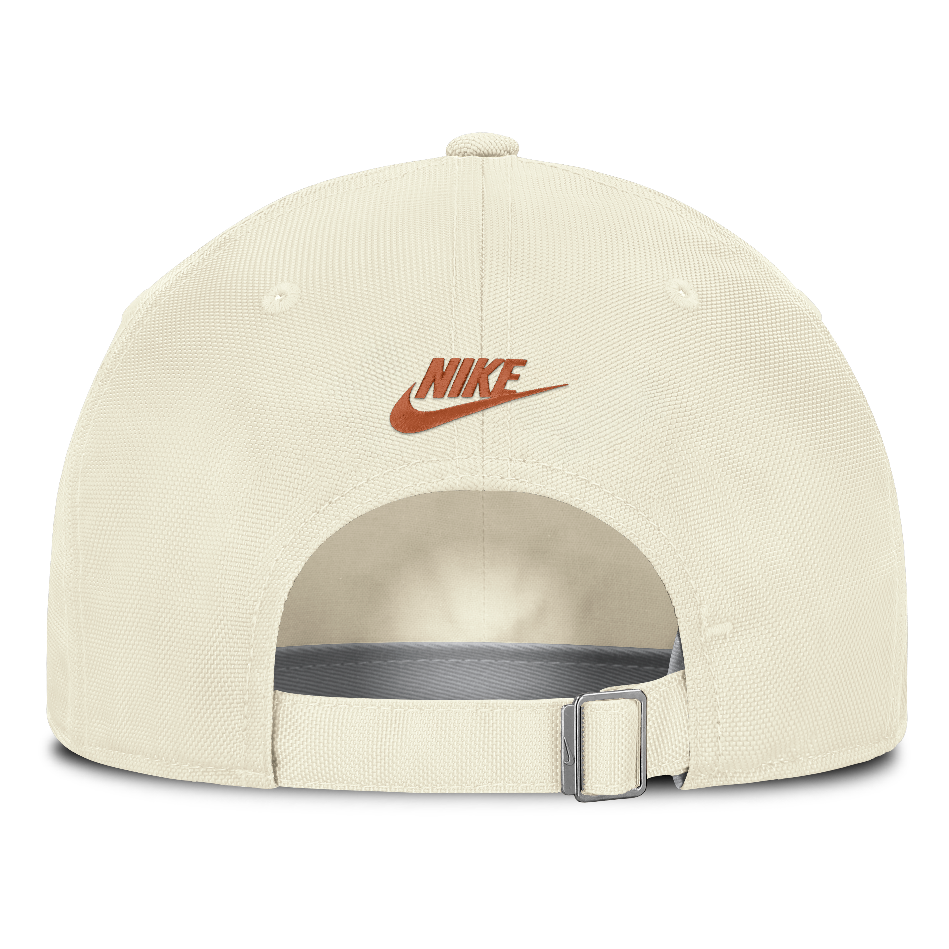 Casquette Nike blanche pour homme, logo Vault des Texas Longhorns, rayée, Club Dri-FIT, ajustable